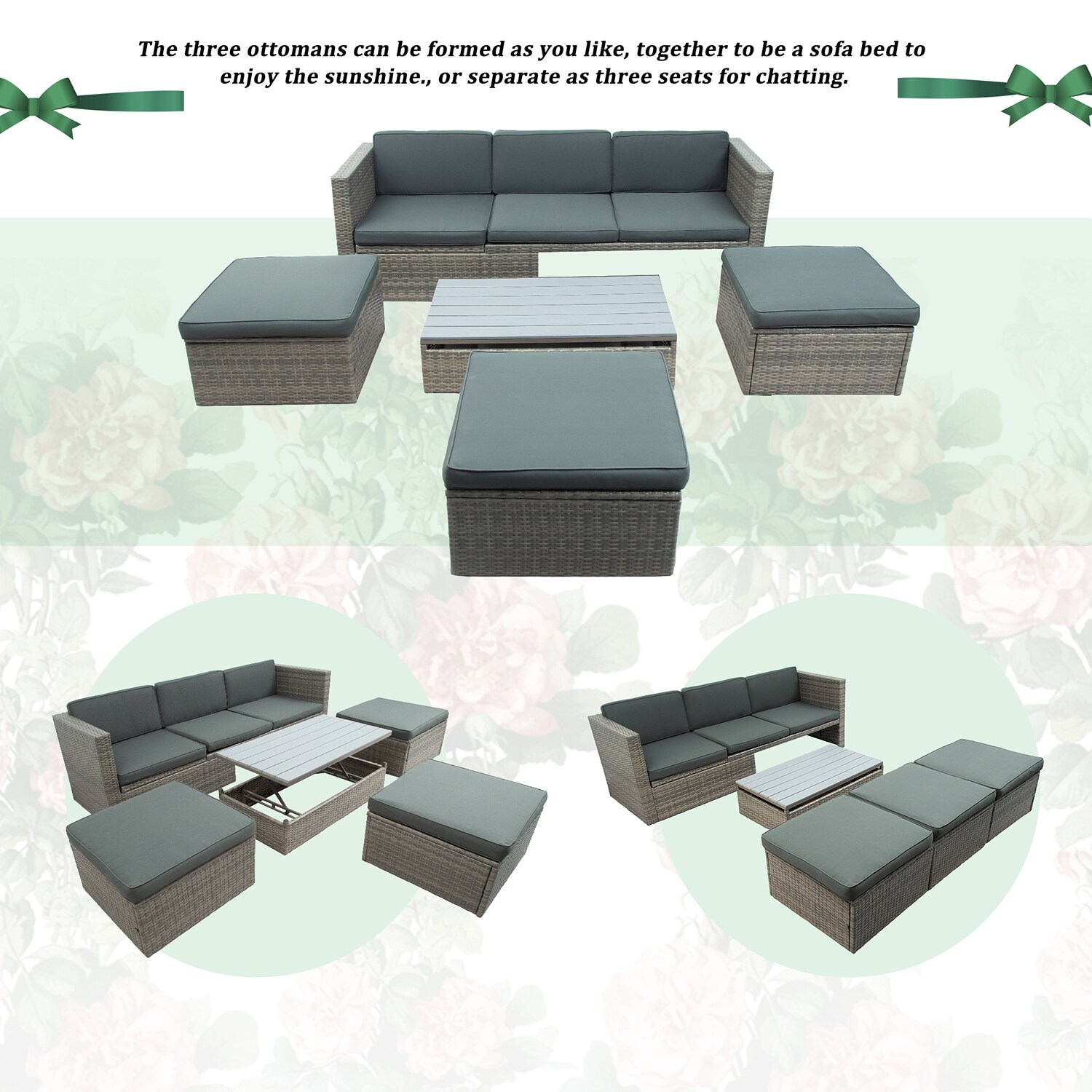 SINOFURN SYA020116GY Patio-Conversation-Sets - View #10