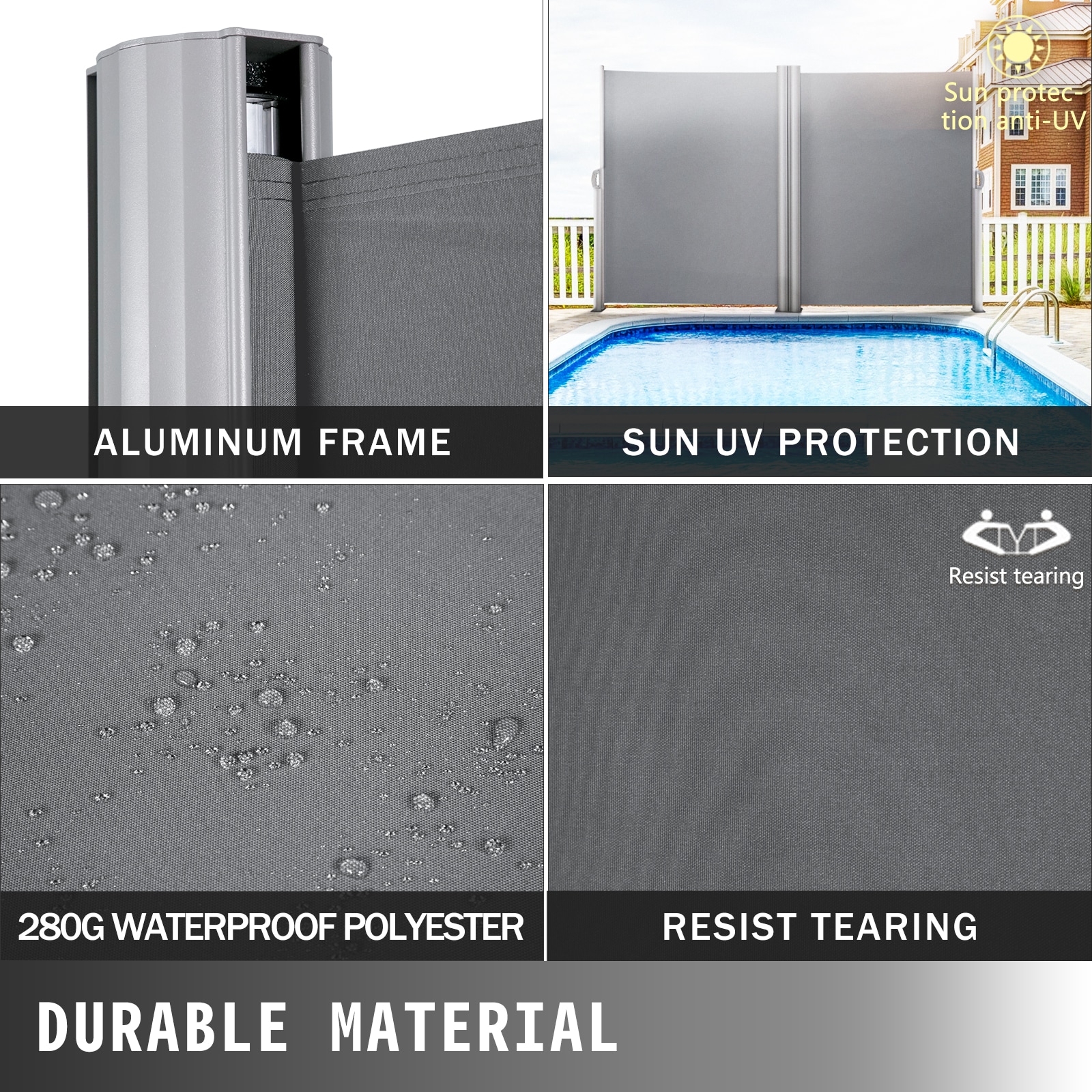 VEVOR ZYPF180X600CMGY01V0 awnings - View #3