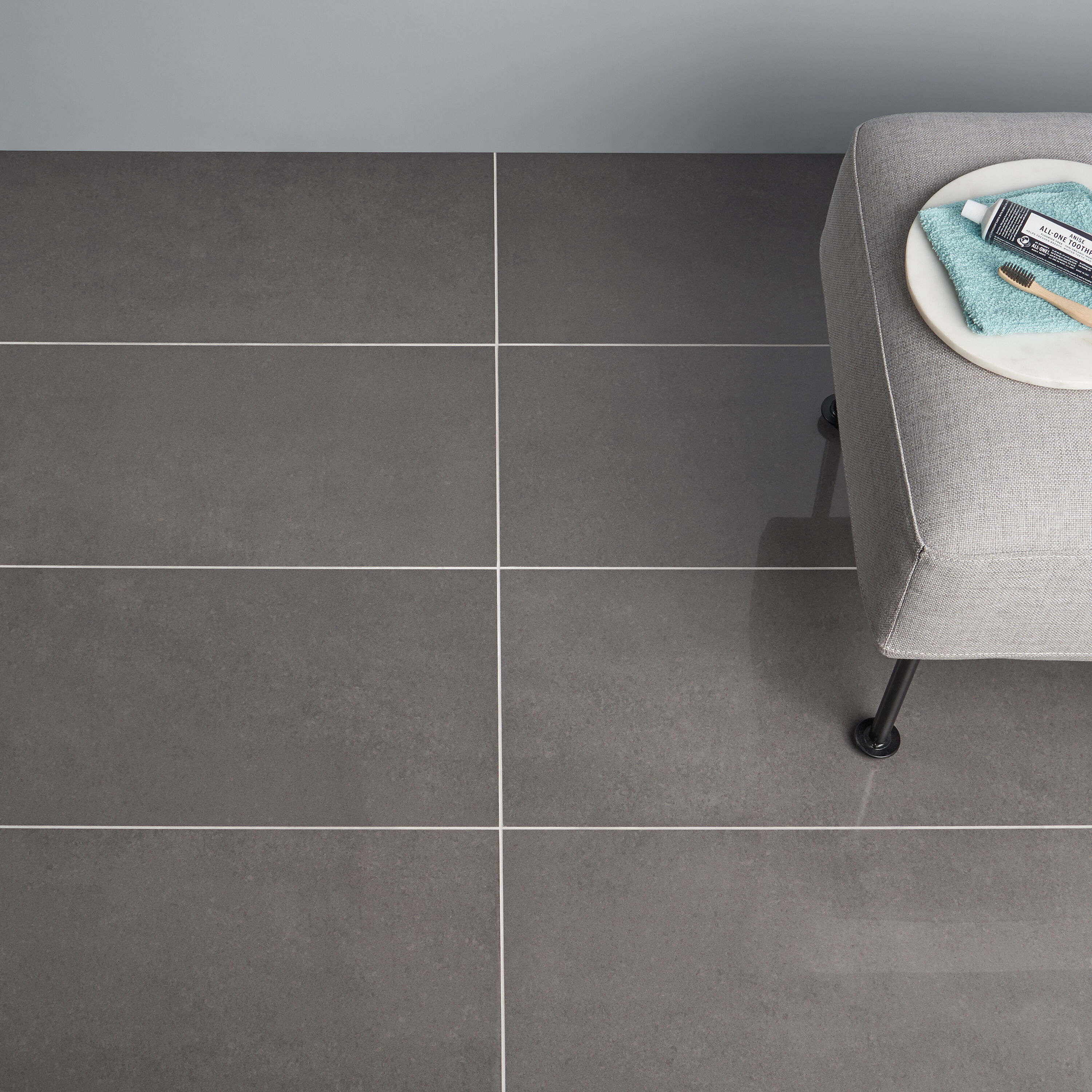 Artmore Tile (Sample) ToughTech Gray 4-in x 8-in Polished Porcelain ...