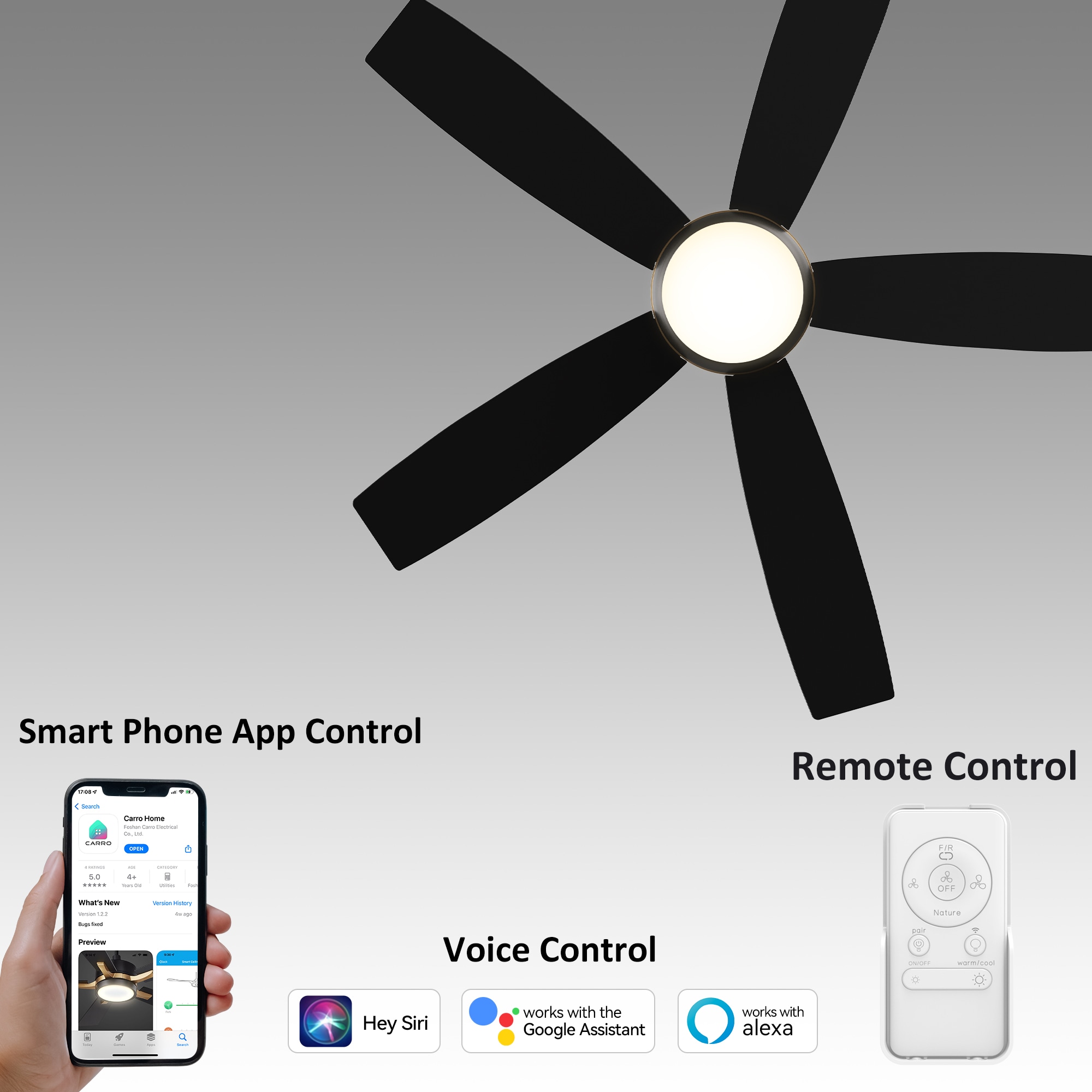 CARRO USA LS525Q2-L12-B2-1 Ceiling-Fans - View #3