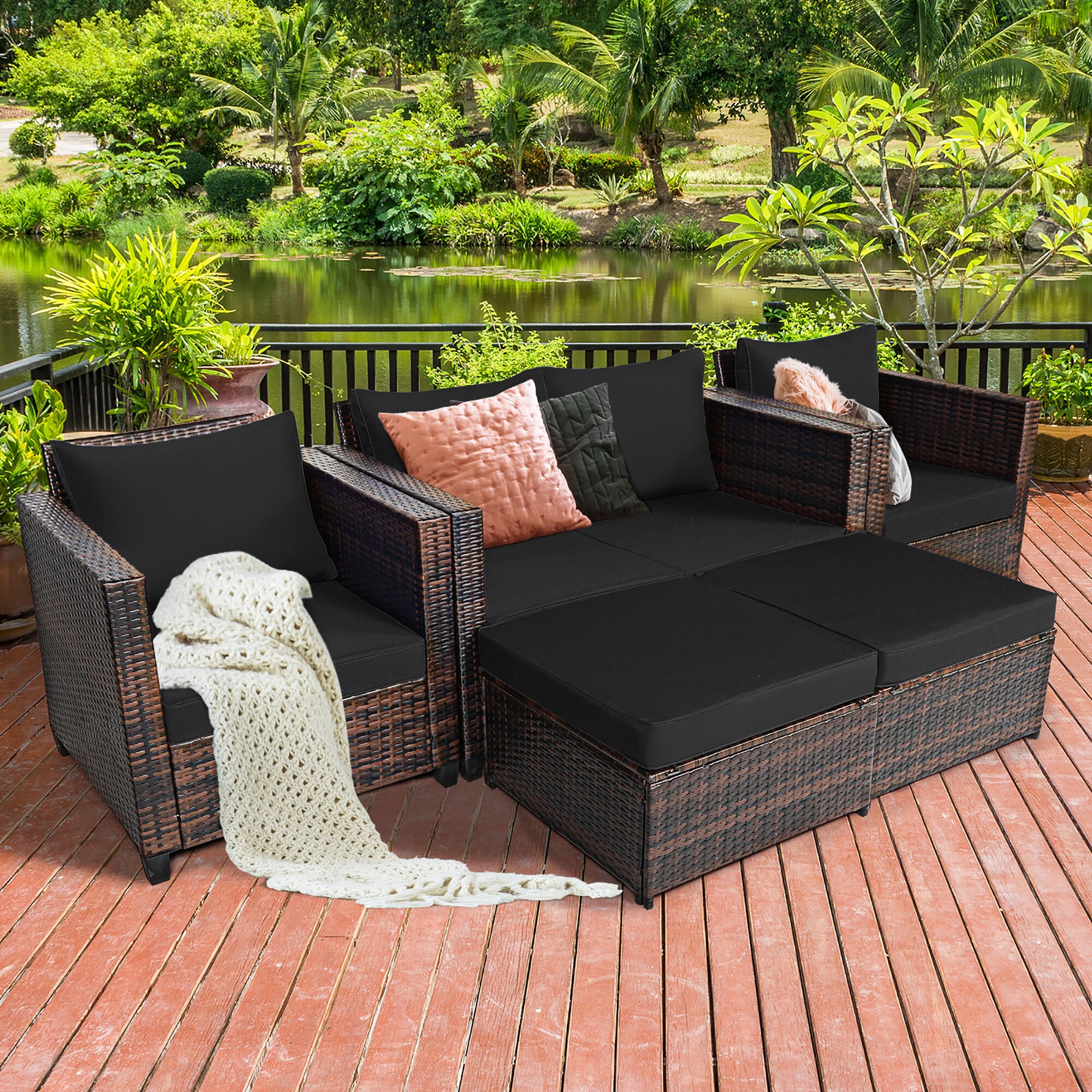 Costway HW67697ABK+ Patio-Conversation-Sets - View #8