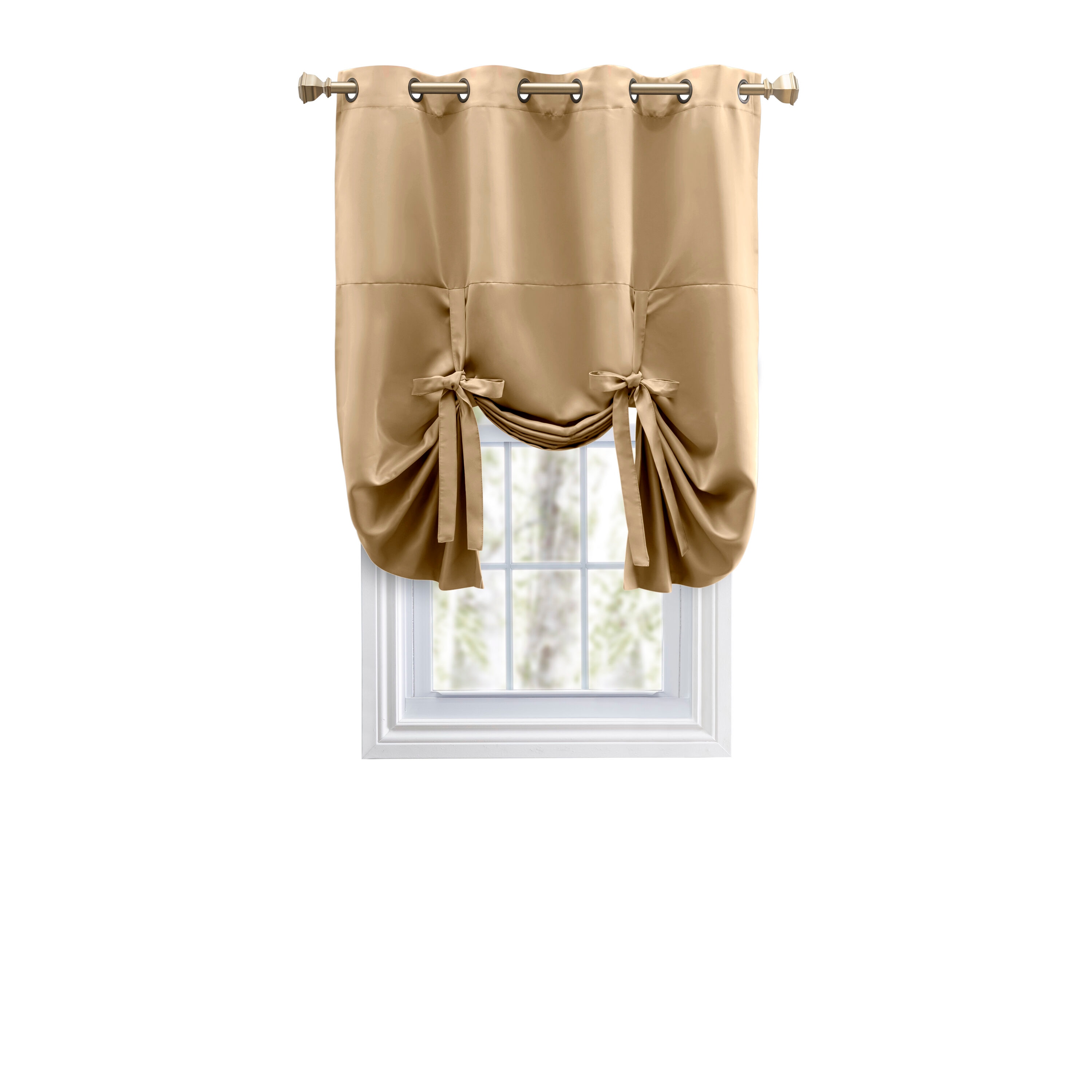 Ricardo Trading 02000-79-T63-13 63-in Sand Blackout Grommet Single curtain panel