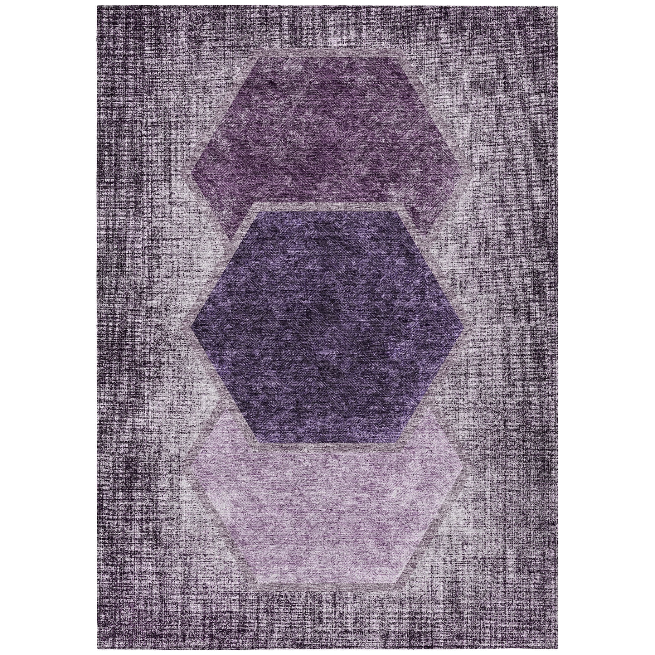 Addison Rugs ACN679EG9X12 Chantille ACN679EG 9 x 12 (ft) Polyester Eggplant Rectangular Indoor/Outdoor Geometric Machine washable Area rug