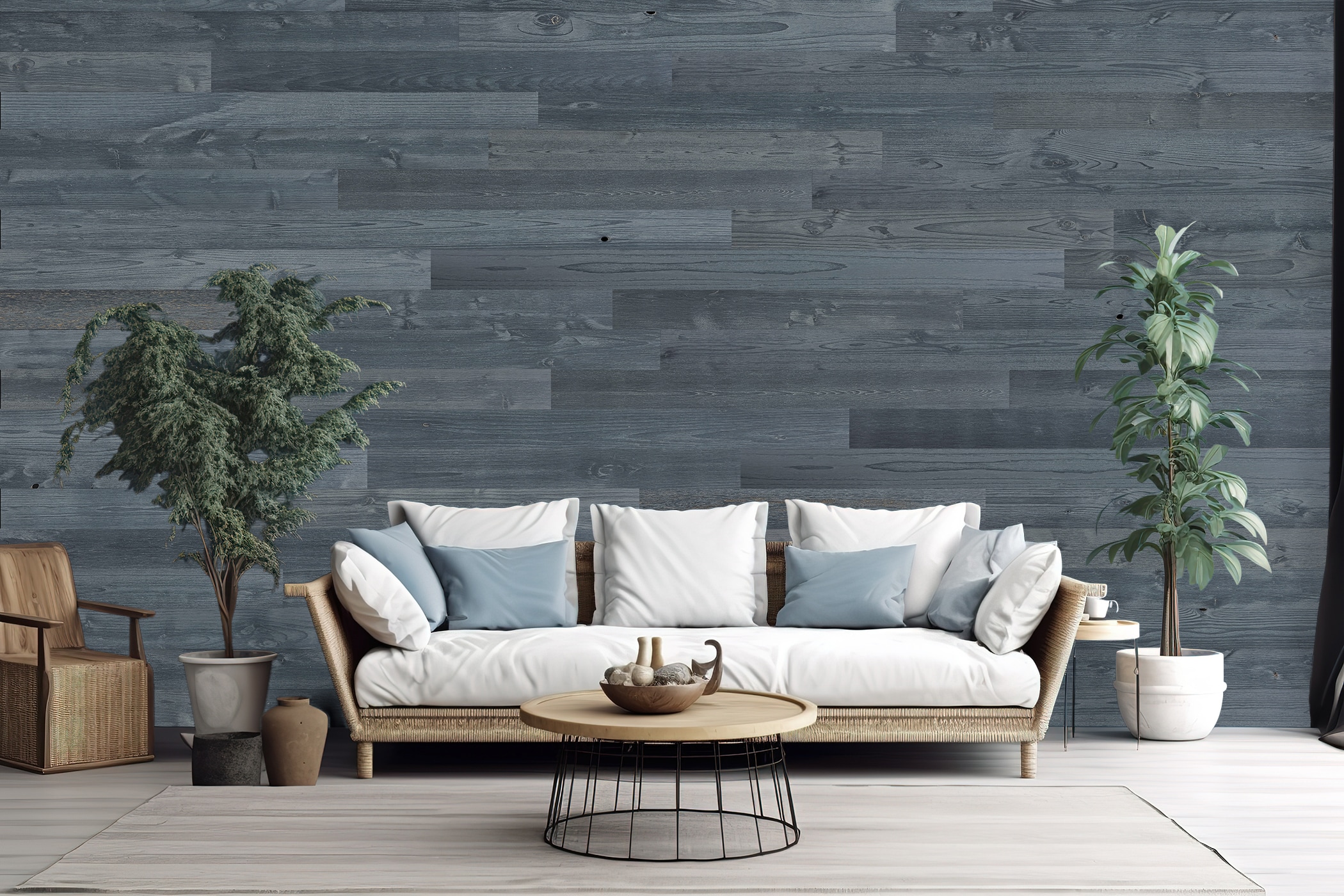 Timberchic 60510 5-in x 1-ft Fog Lake Spruce pine fir Reclaimed wood Wall Plank ( 21 -Pack , Covers 10-sq ft )