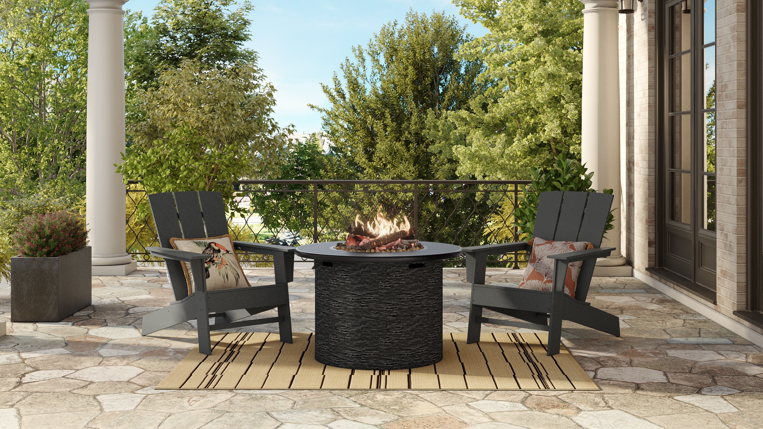 allen + roth by POLYWOOD ARAD210BL Patio-Chairs - View #3