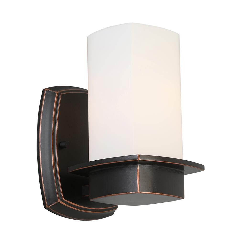 EGLO 203984A Vlacker 6.38-in W 1-Light Bronze Transitional Wall Sconce