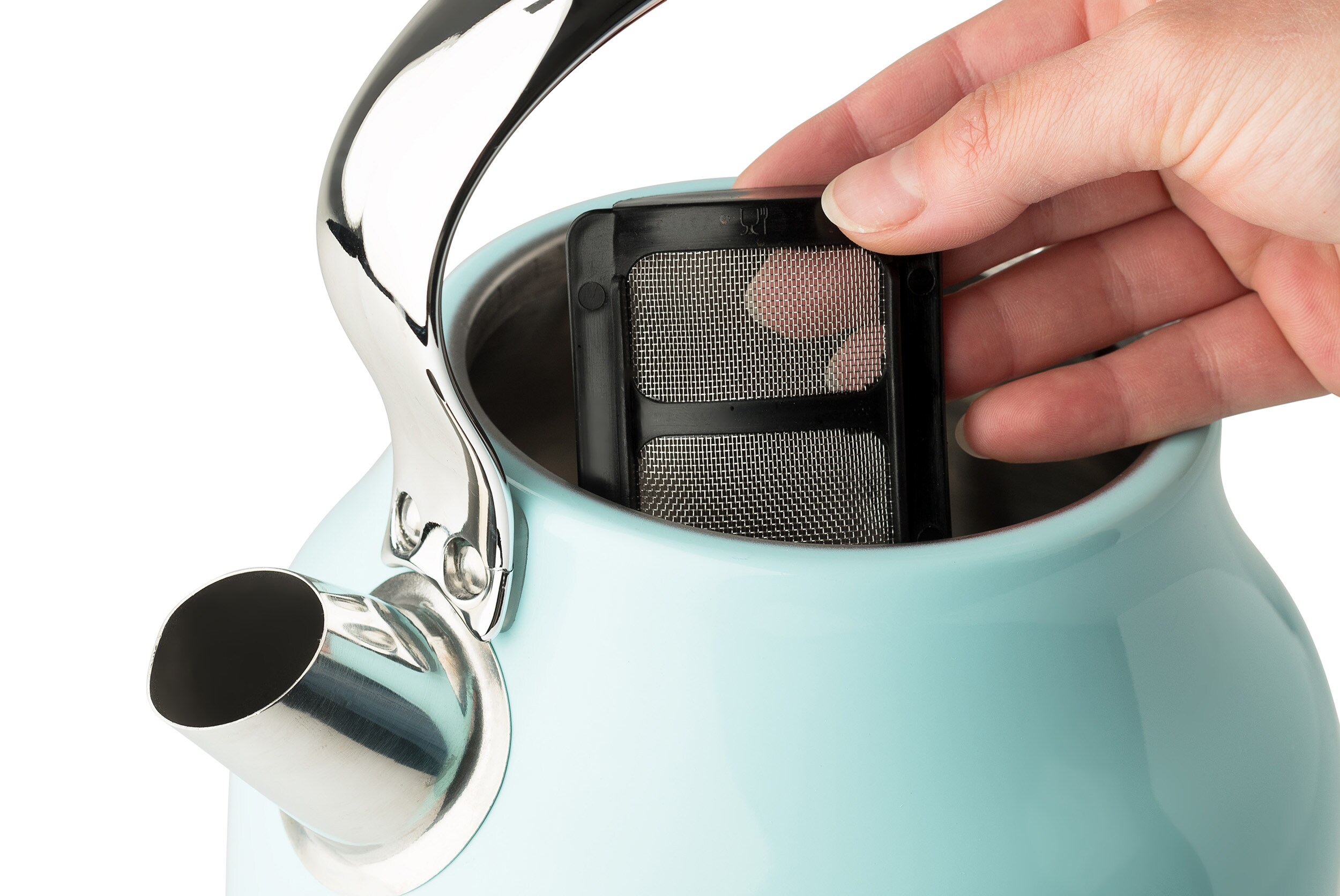 Haden Heritage Turquoise 7-Cup Corded Electric Kettle in the Water