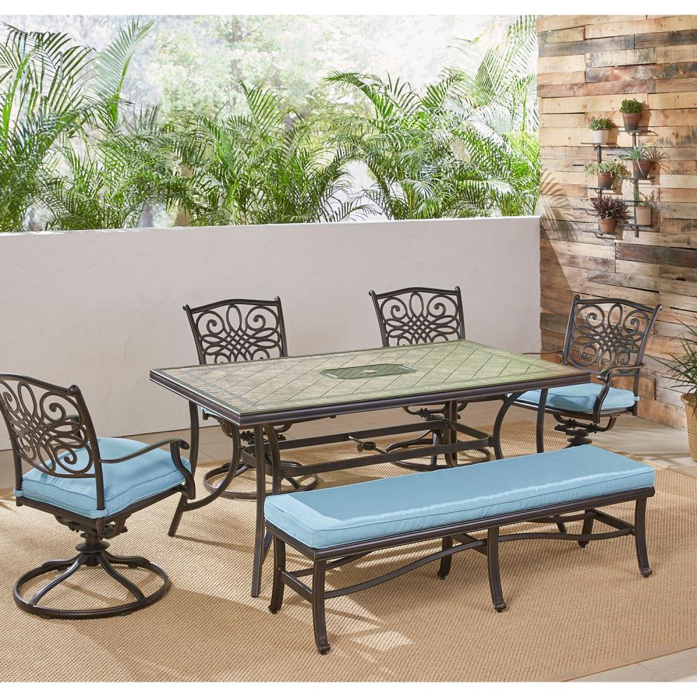 Hanover MONDN6PCSW4BN-BLU Patio-Dining-Sets - View #12