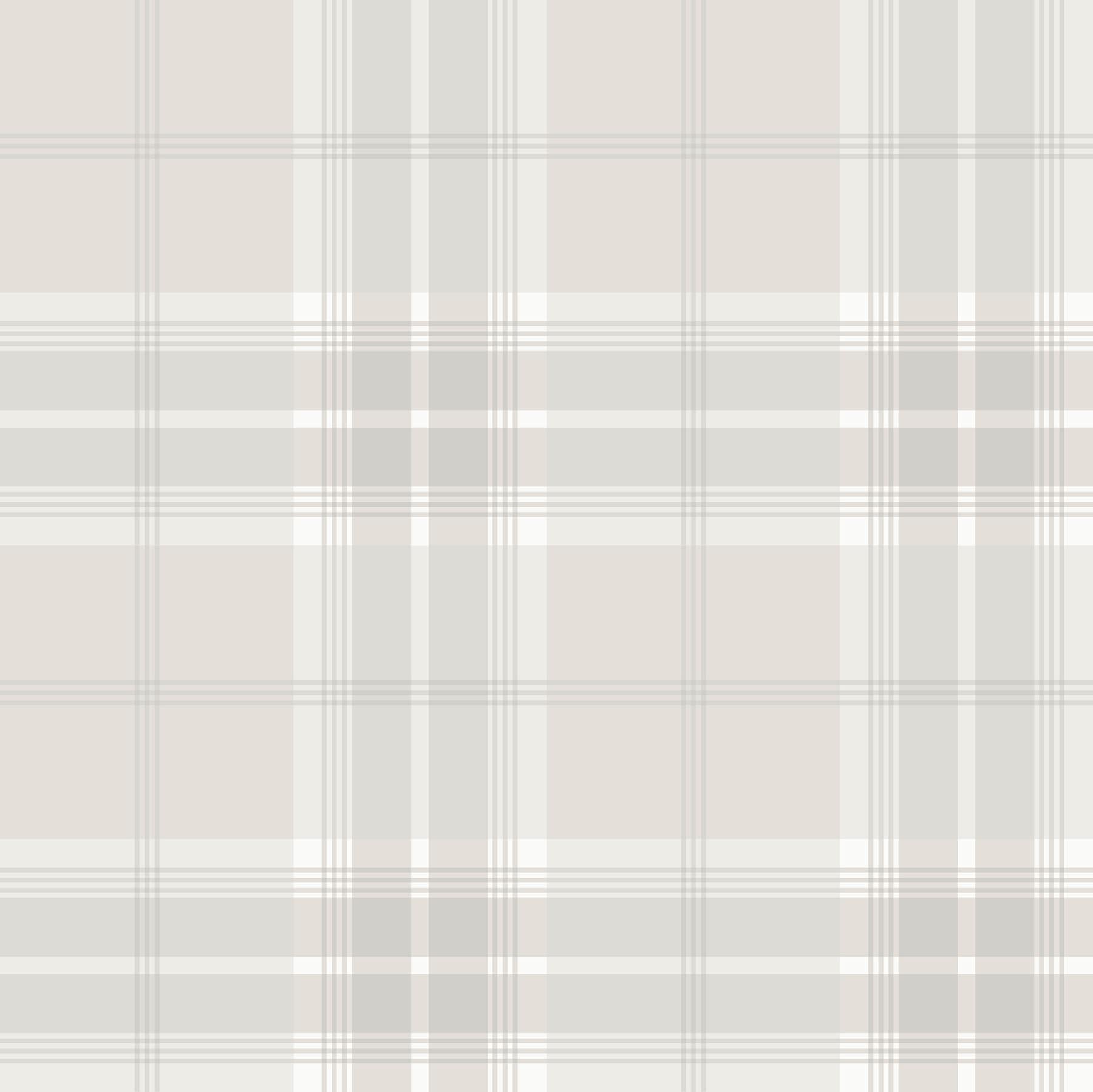 Advantage 2980-92123 Splash 57.5-Sq. Feet White Non-woven Plaid Unpasted Wallpaper