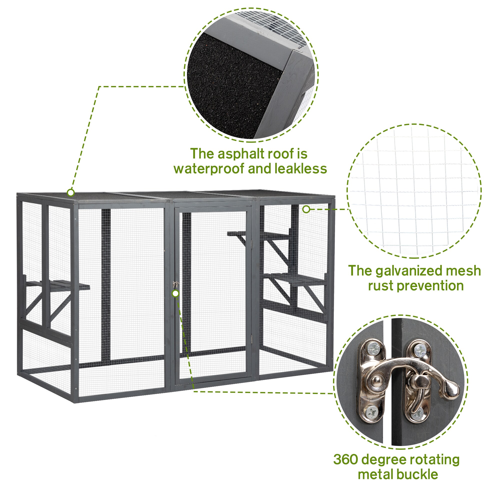 Kahomvis MIX-QPCW-379 Dog-Houses - View #5
