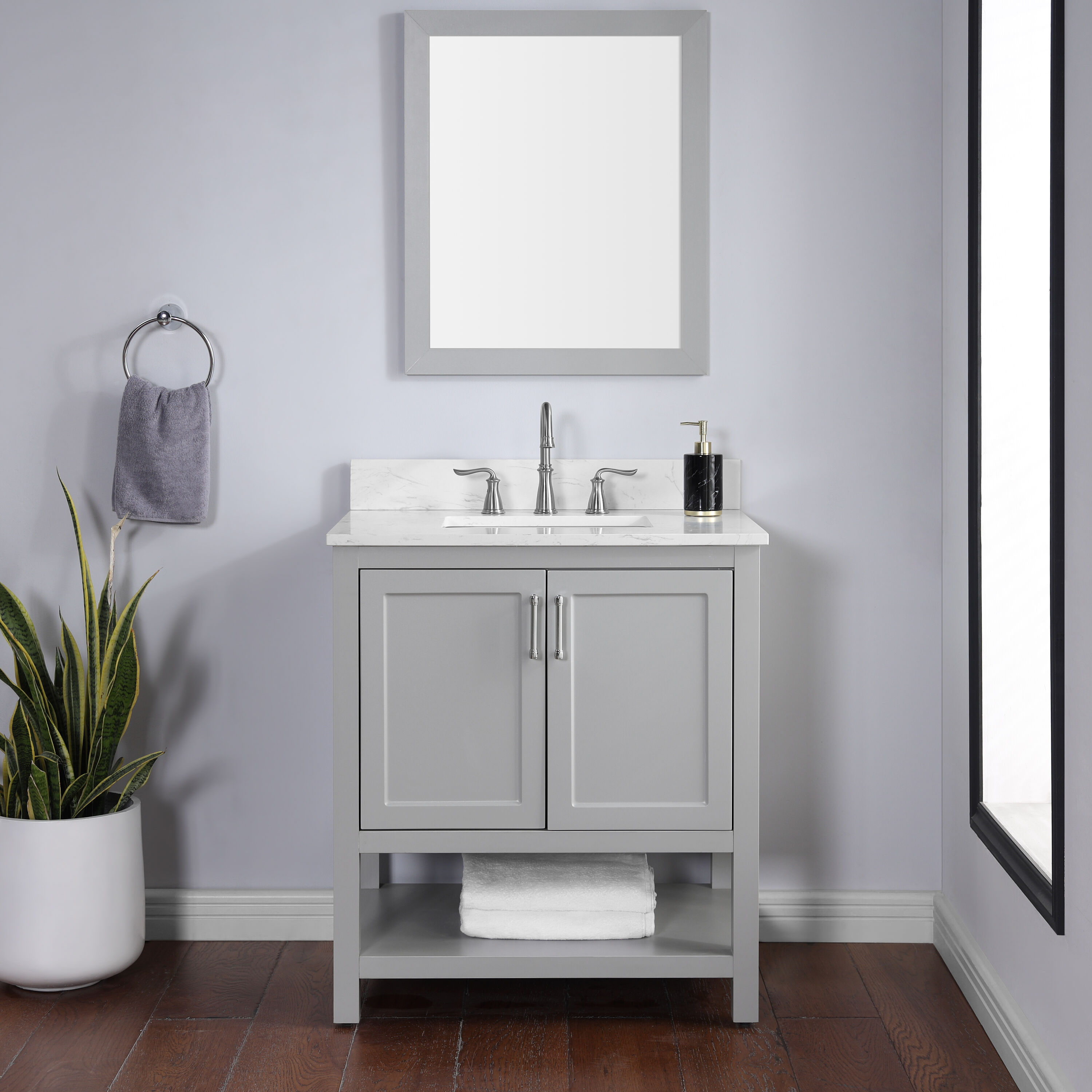 Style Selections 30-in Bathroom Vanities with Tops at Lowes.com