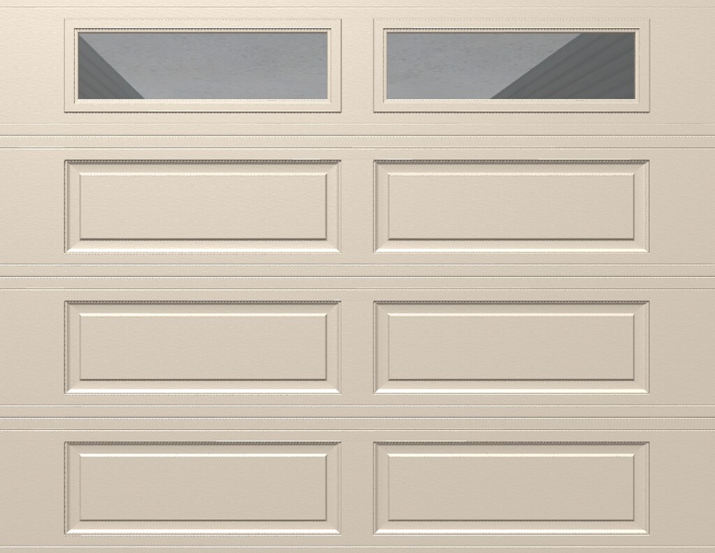 Wayne Dalton 8500RNCHALCLRII97 Classic Steel Model 8500 8-ft x 7-ft Insulated Single Garage Door with Windows
