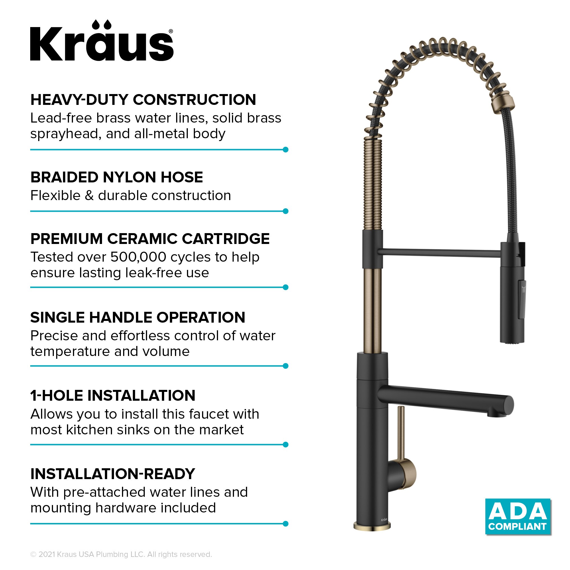 Kraus KPF-1604SFACBMB Kitchen-Faucets - View #14