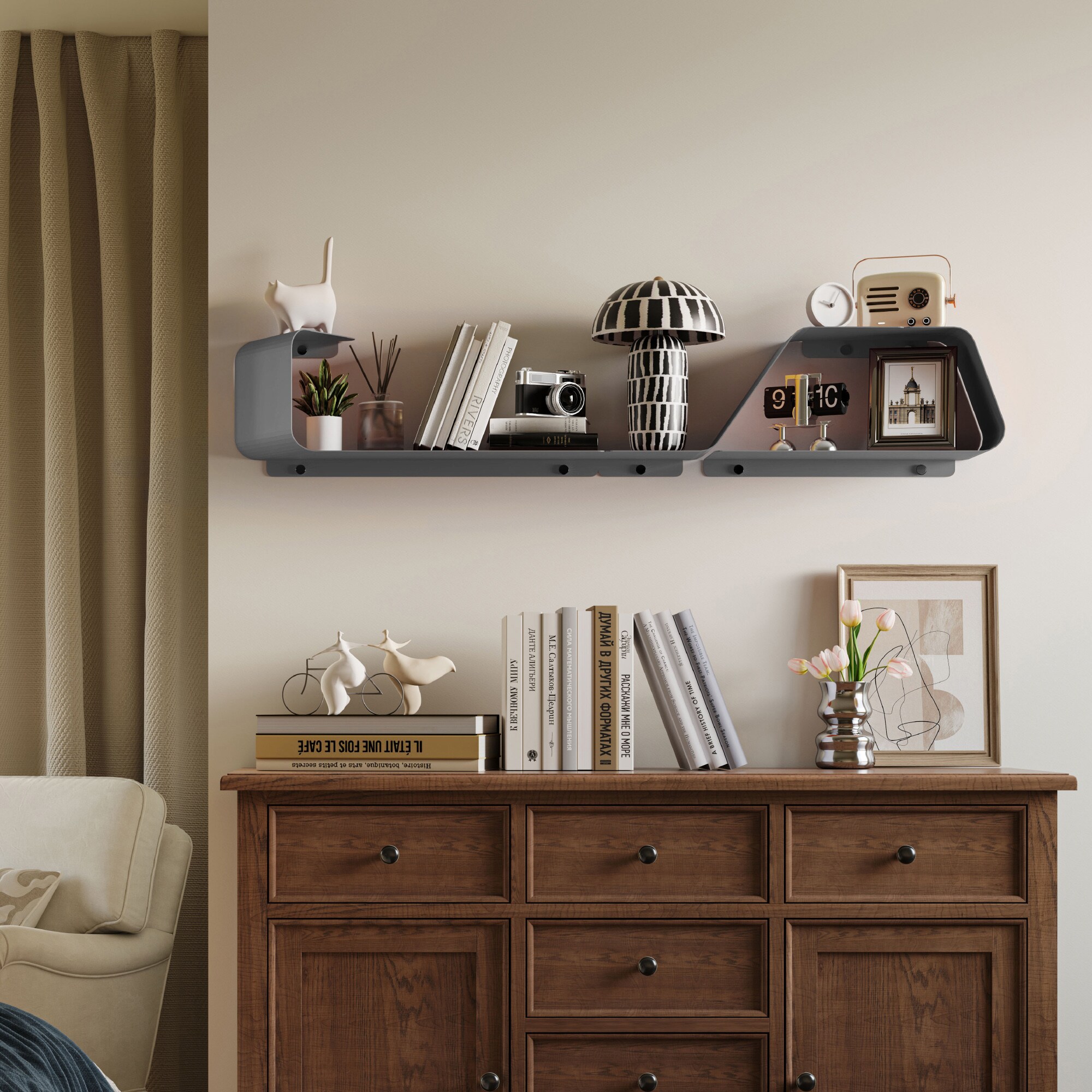 Sttoraboks FS-M001-GREY-LS Wall-Mounted-Shelving - View #3