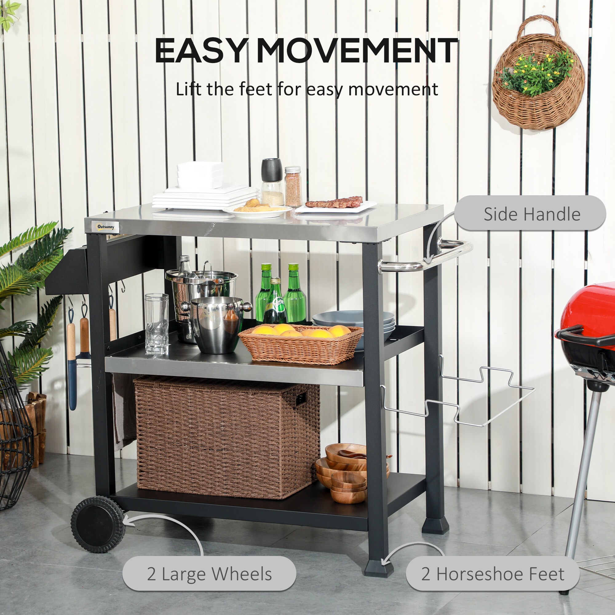 Siavonce XHP174292 Grill-Carts-Grill-Stands - View #4