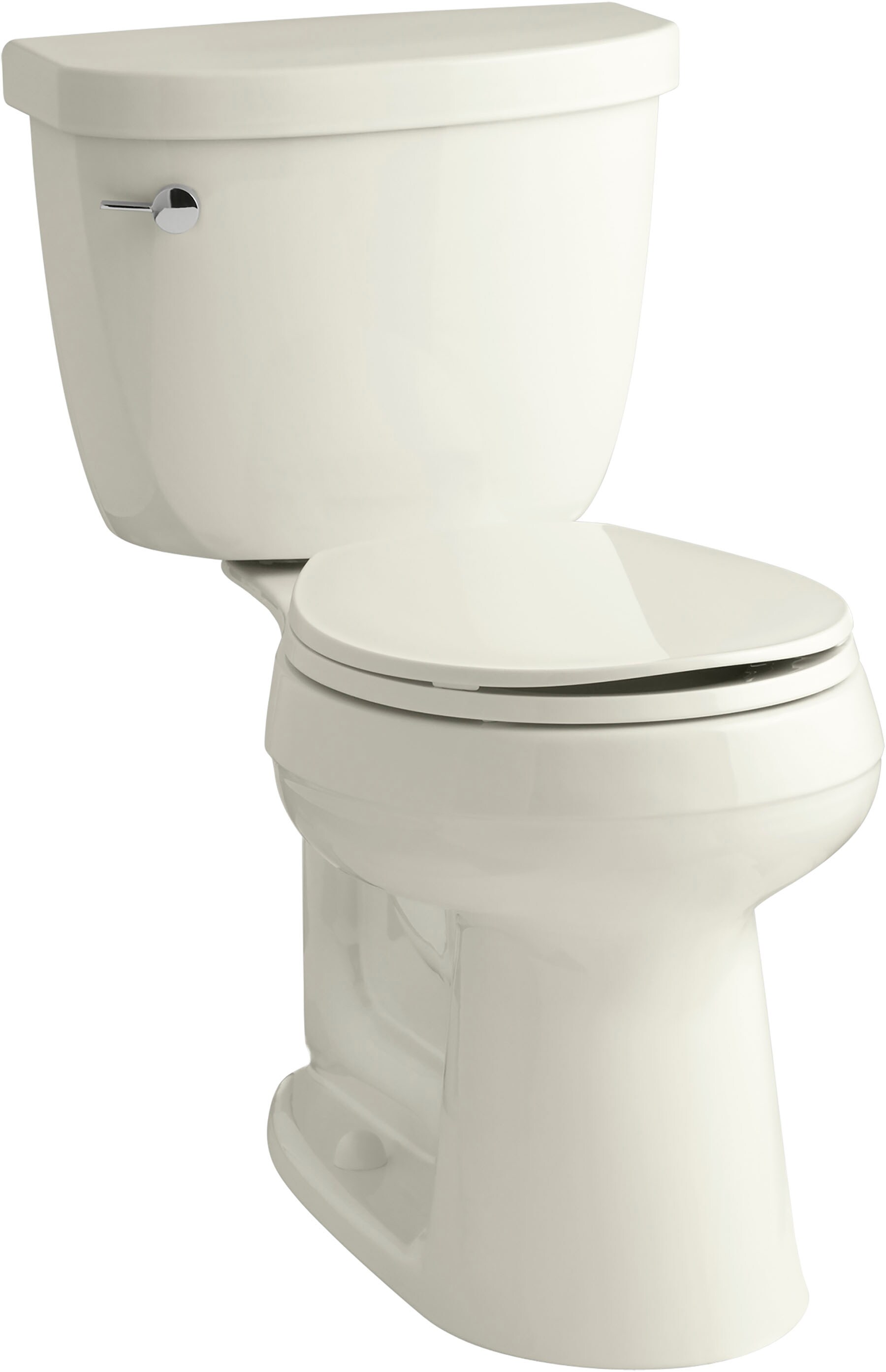 KOHLER Brevia Plastic Biscuit Round Toilet Seat At Lowes.com