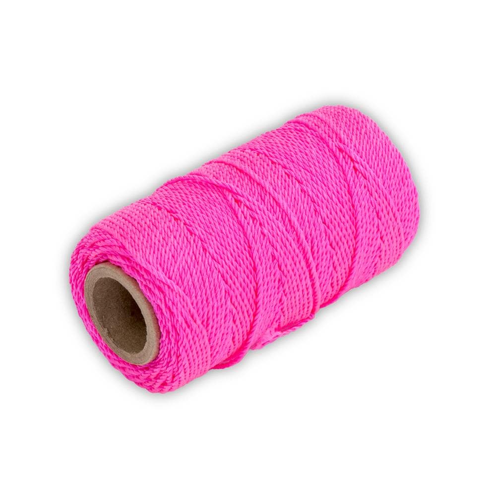 Marshalltown 250-ft Twisted Fluorescent Pink Nylon Mason Line