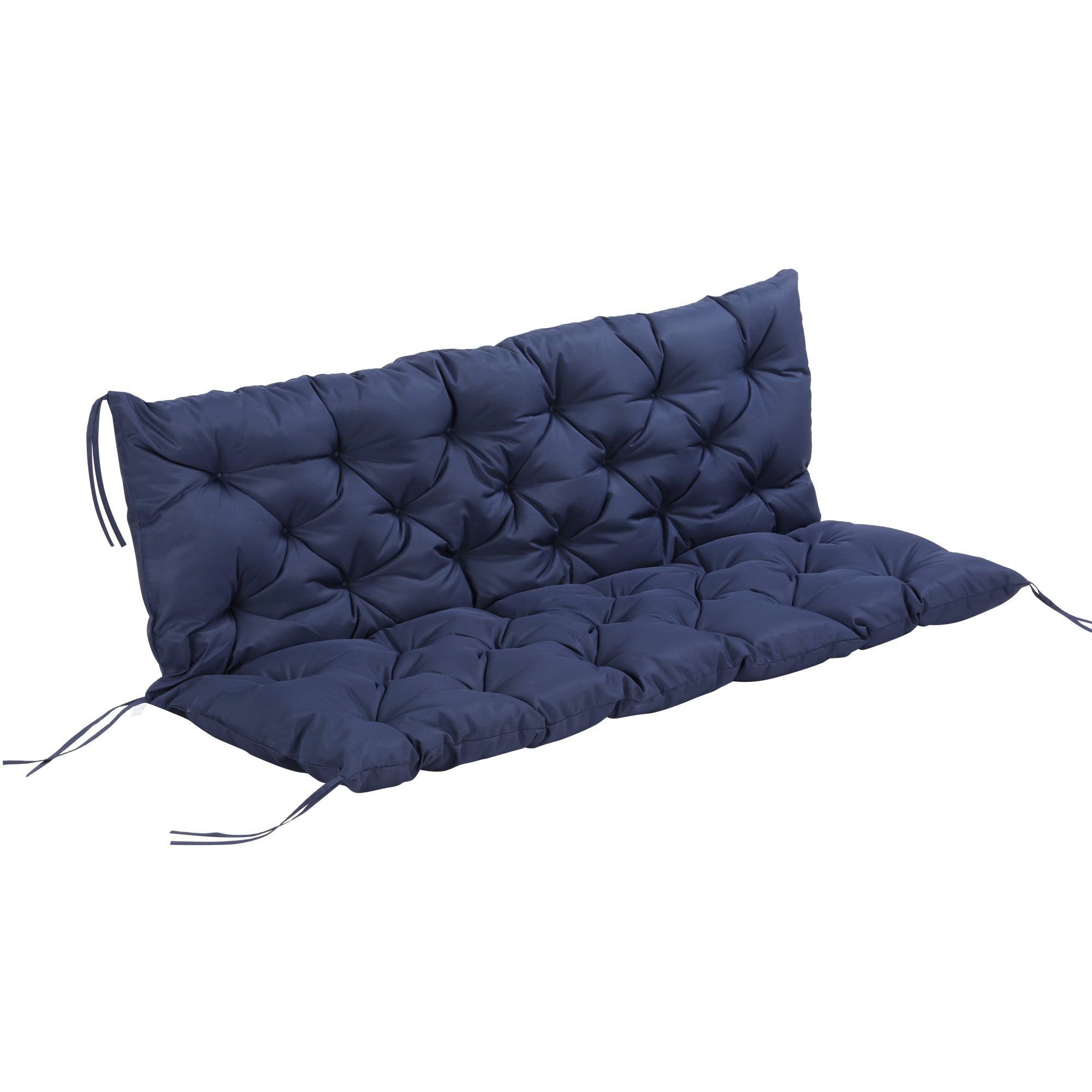 Damerin PFC29 Patio Furniture Cushions 59-in x 19.25-in Blue Patio bench cushion