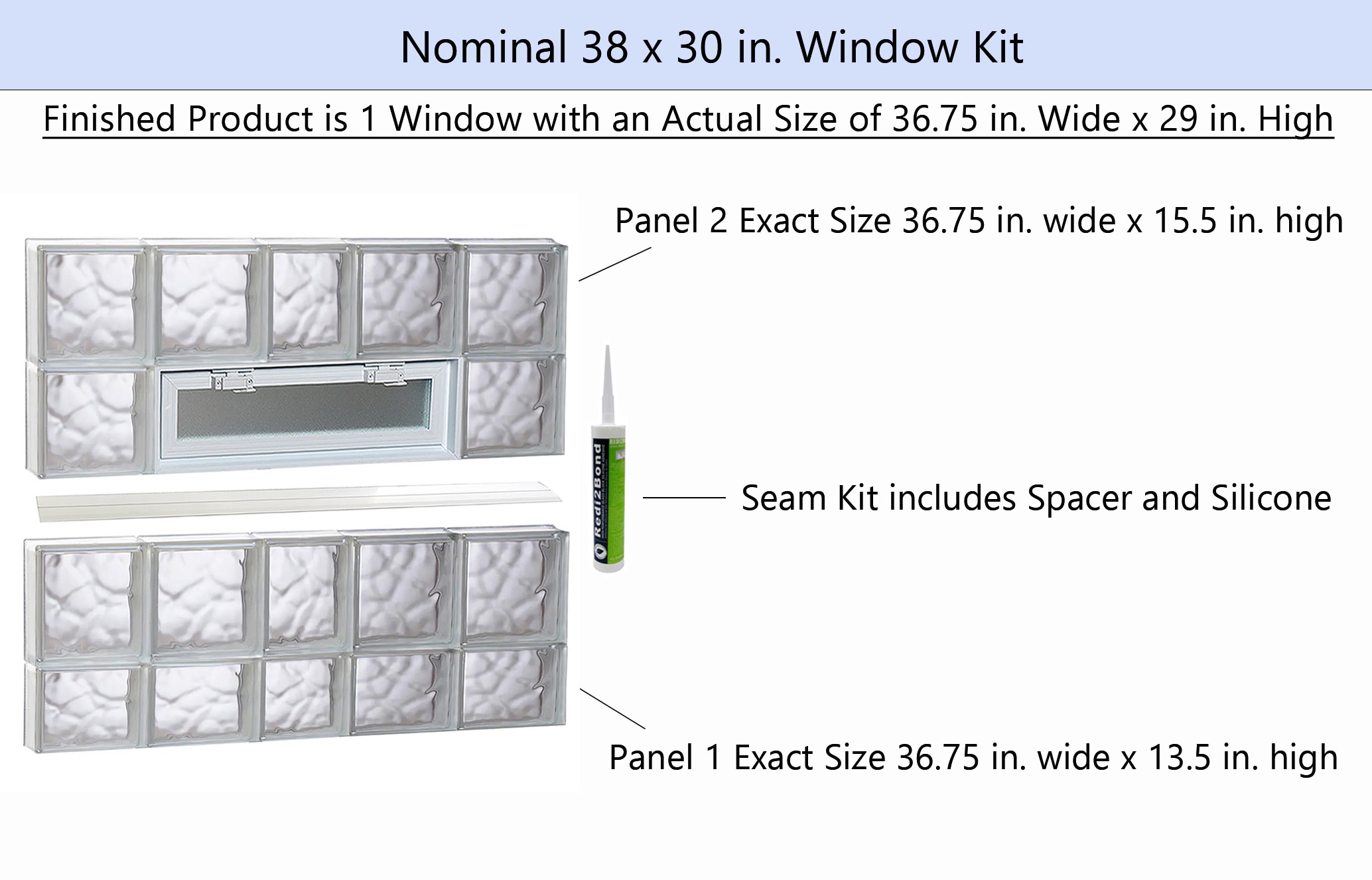 REDI2SET V3830DC Glass-Block-Windows - View #2