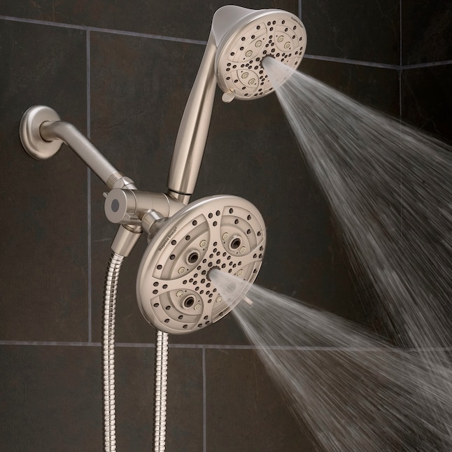 Oxygenics Drench Brushed Nickel 55, Dual Shower Arm