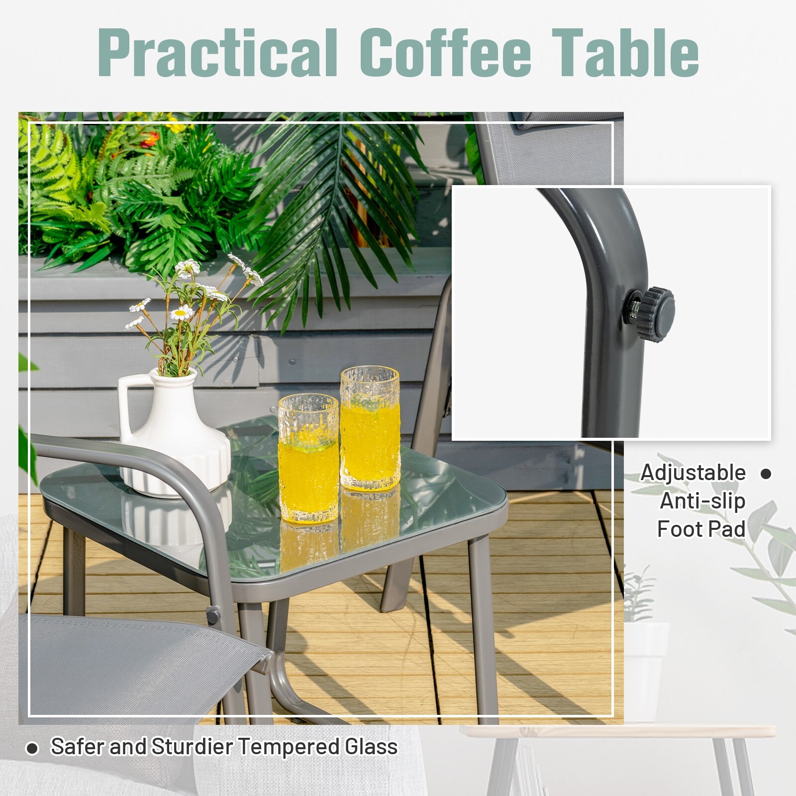 Forclover ASE-381GY Patio-Chairs - View #9