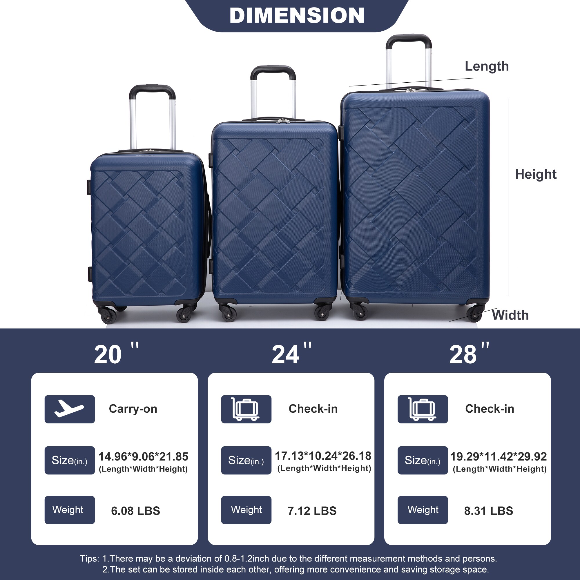 LOVMOR SF-H-W284P341383 Luggage-And-Luggage-Sets - View #5