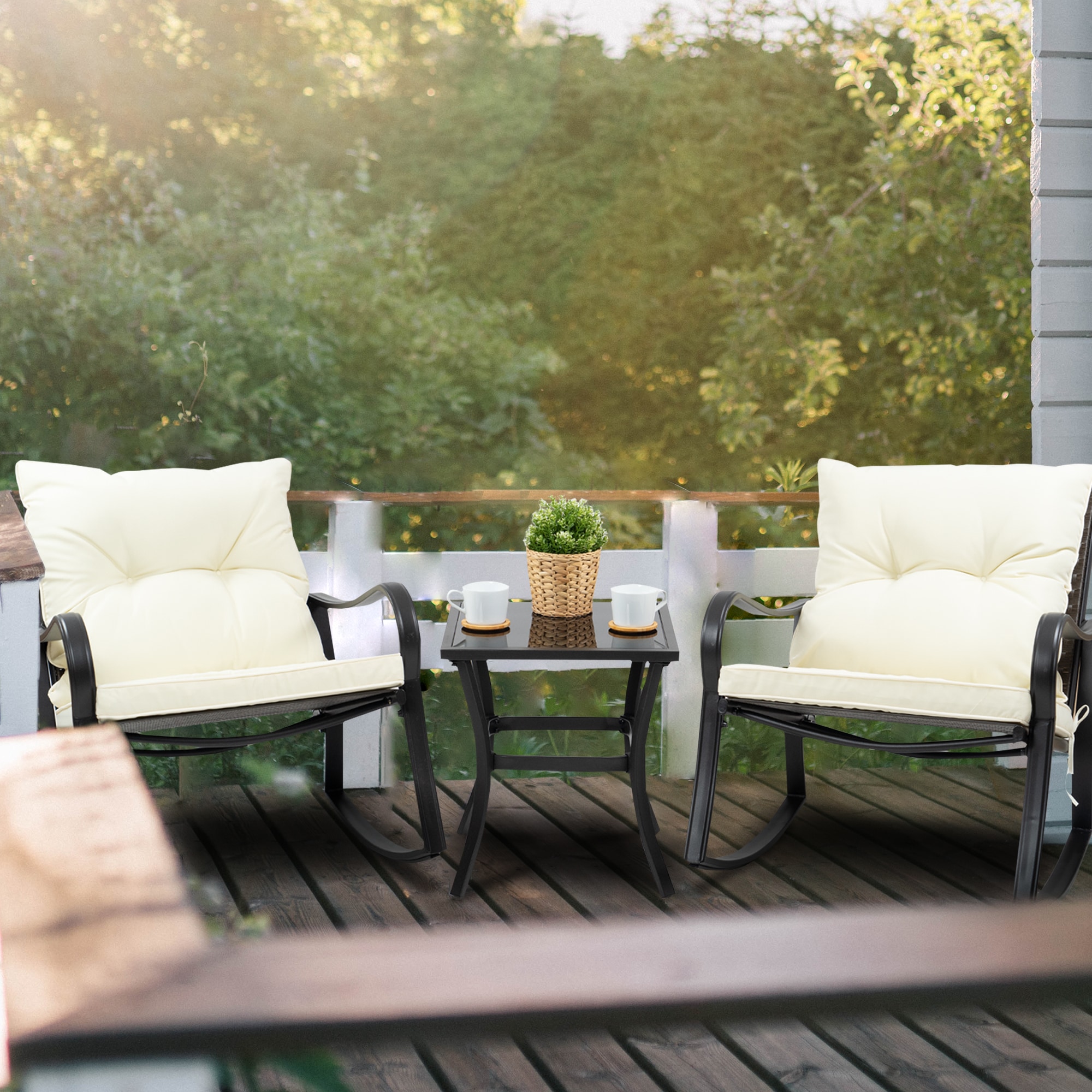Kozyard KZF606WHI Patio-Conversation-Sets - View #3