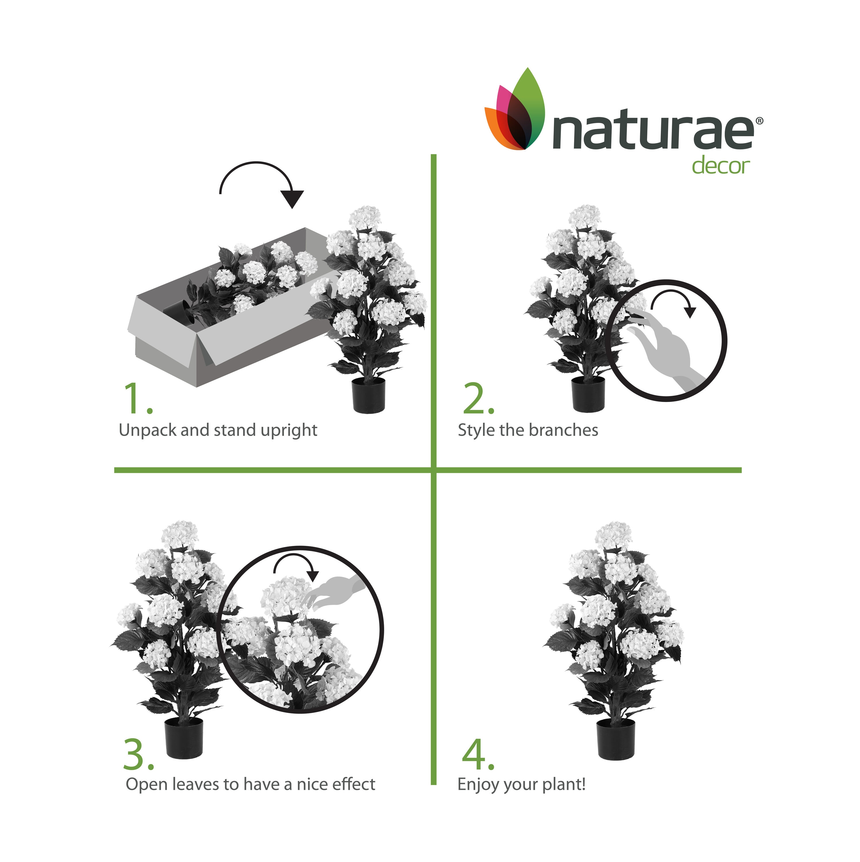 naturae decor OUT-HYDWH-37-1PK Artificial-Plants-Trees - View #5