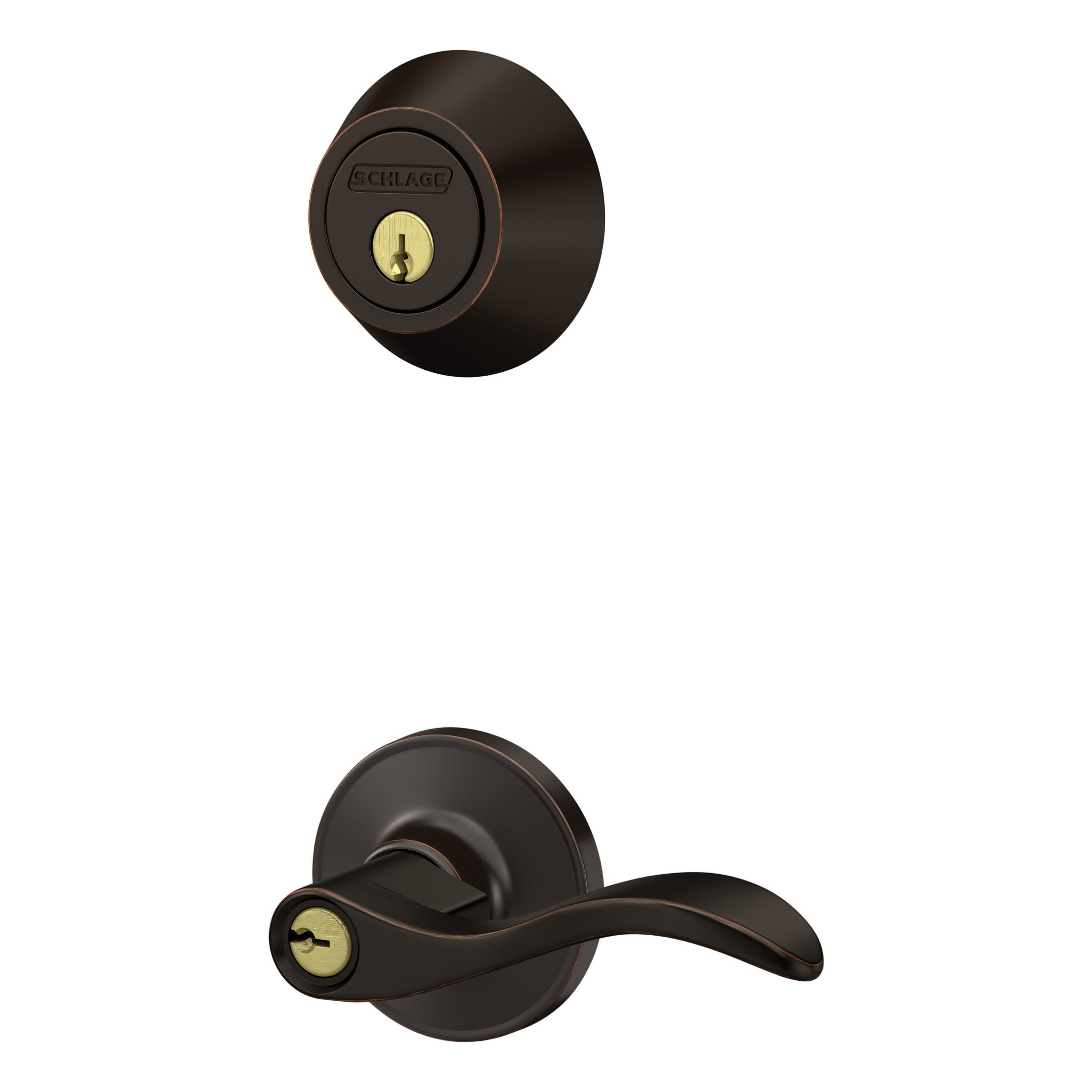 Dexter by Schlage Seville Aged Bronze Single-Cylinder Deadbolt