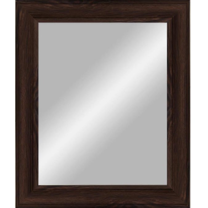 Dark Walnut Beveled Wall Mirror, Dark Walnut Full Length Mirror