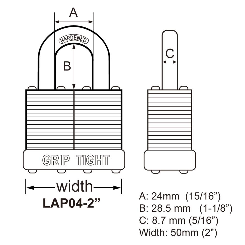 Premier Lock LAP04-KA-6 Padlocks-Locks-Cables - View #5