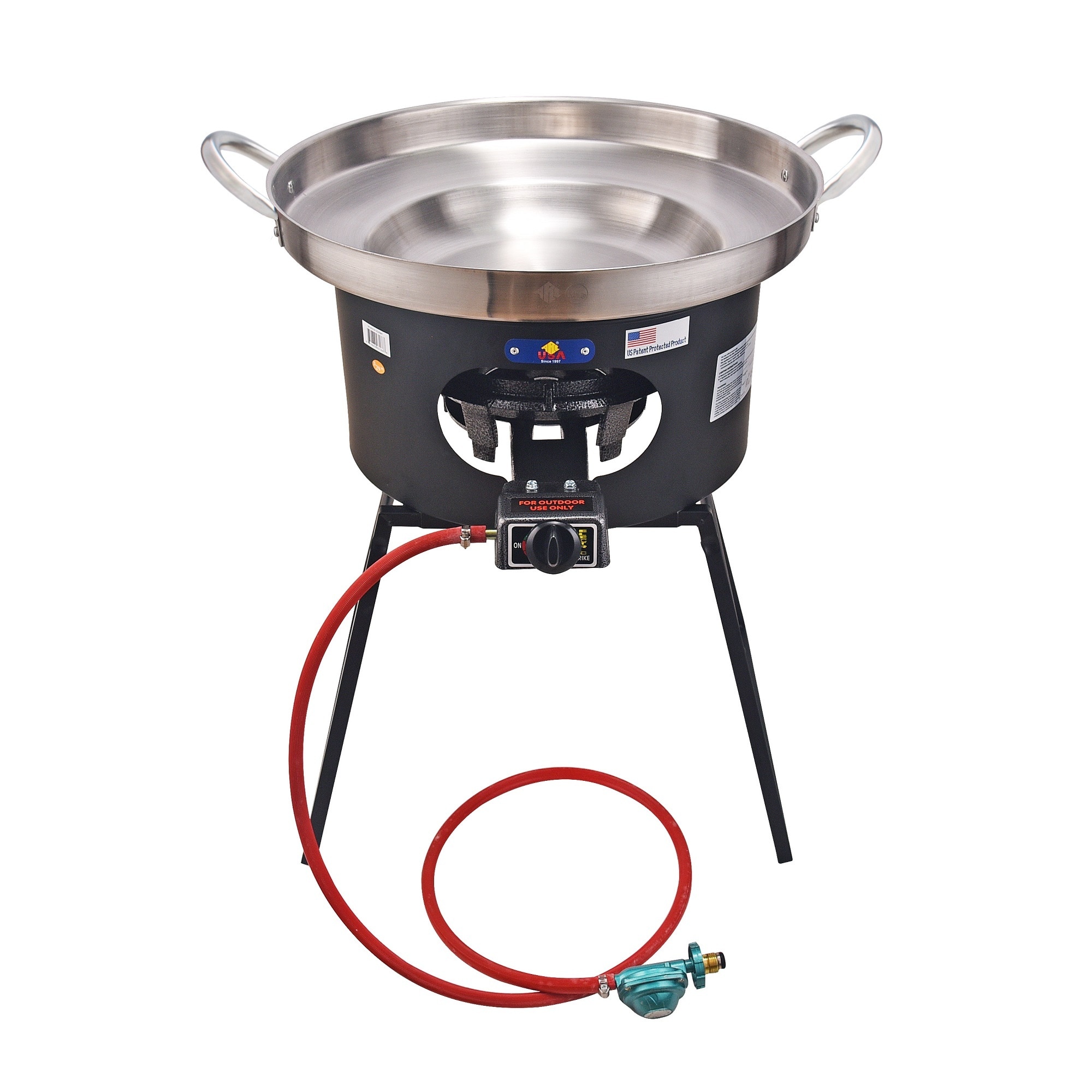 ARC Propane Burners For Outdoor, Wok Burner Single Propane Burner With  Adjustable Legs, 65,000BTU Cast Iron Portable Propane Stove Great For  Camping