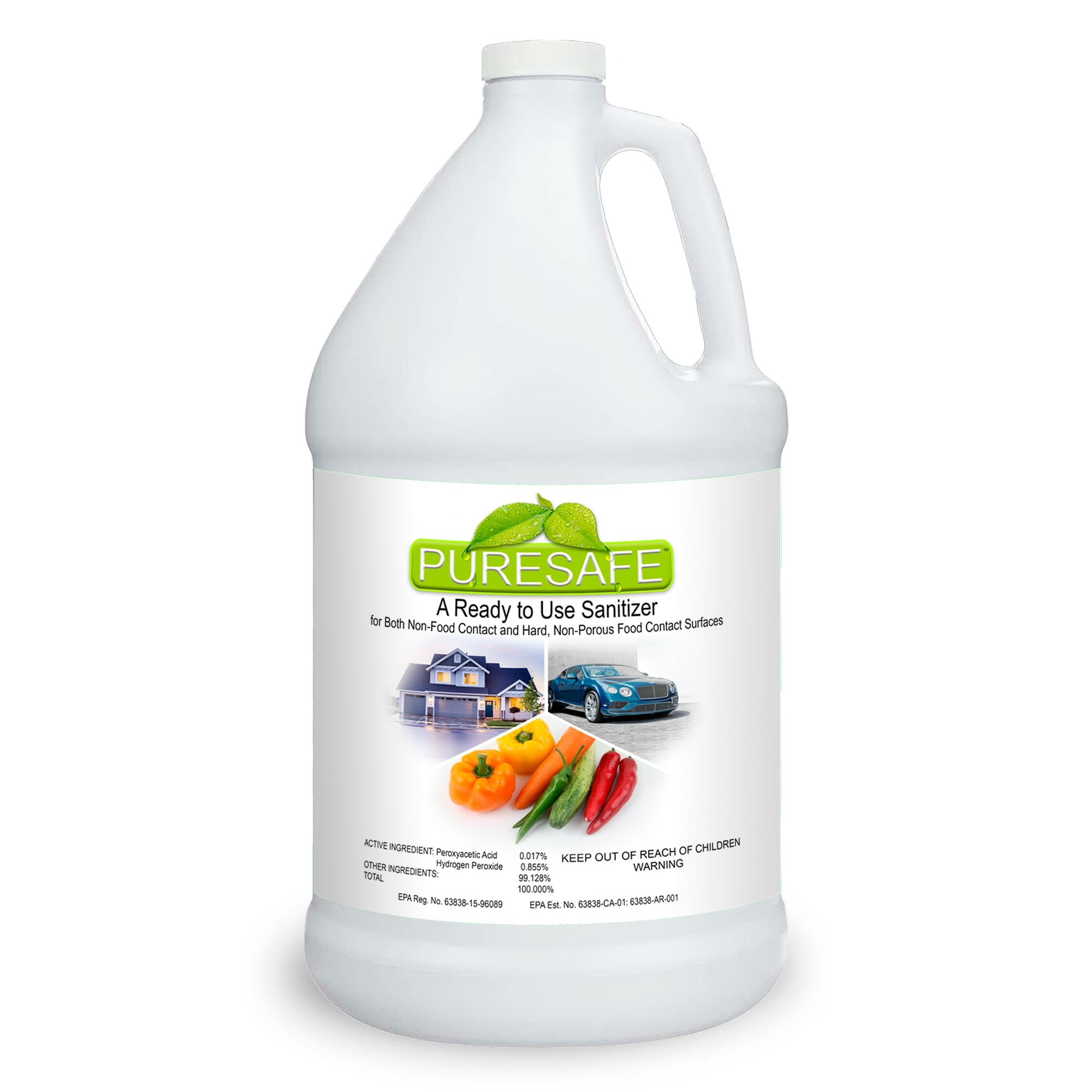 1-Gallon Acetic Acid Disinfectant Liquid All-Purpose Cleaner | - PureSafe 100910