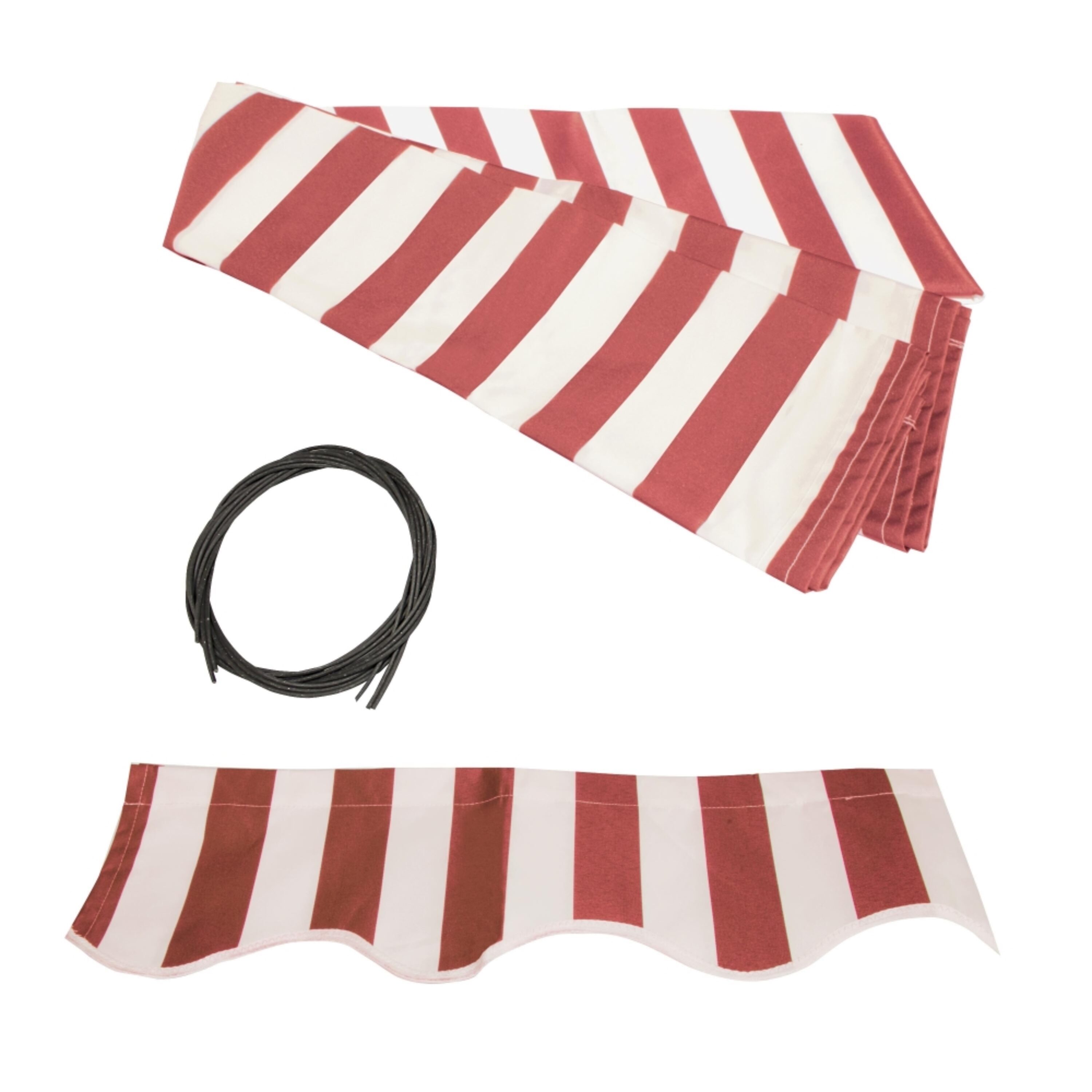 ALEKO FAB16X10REDWT05-LO Retractable 16X10 Ft Awning Fabric Replacement