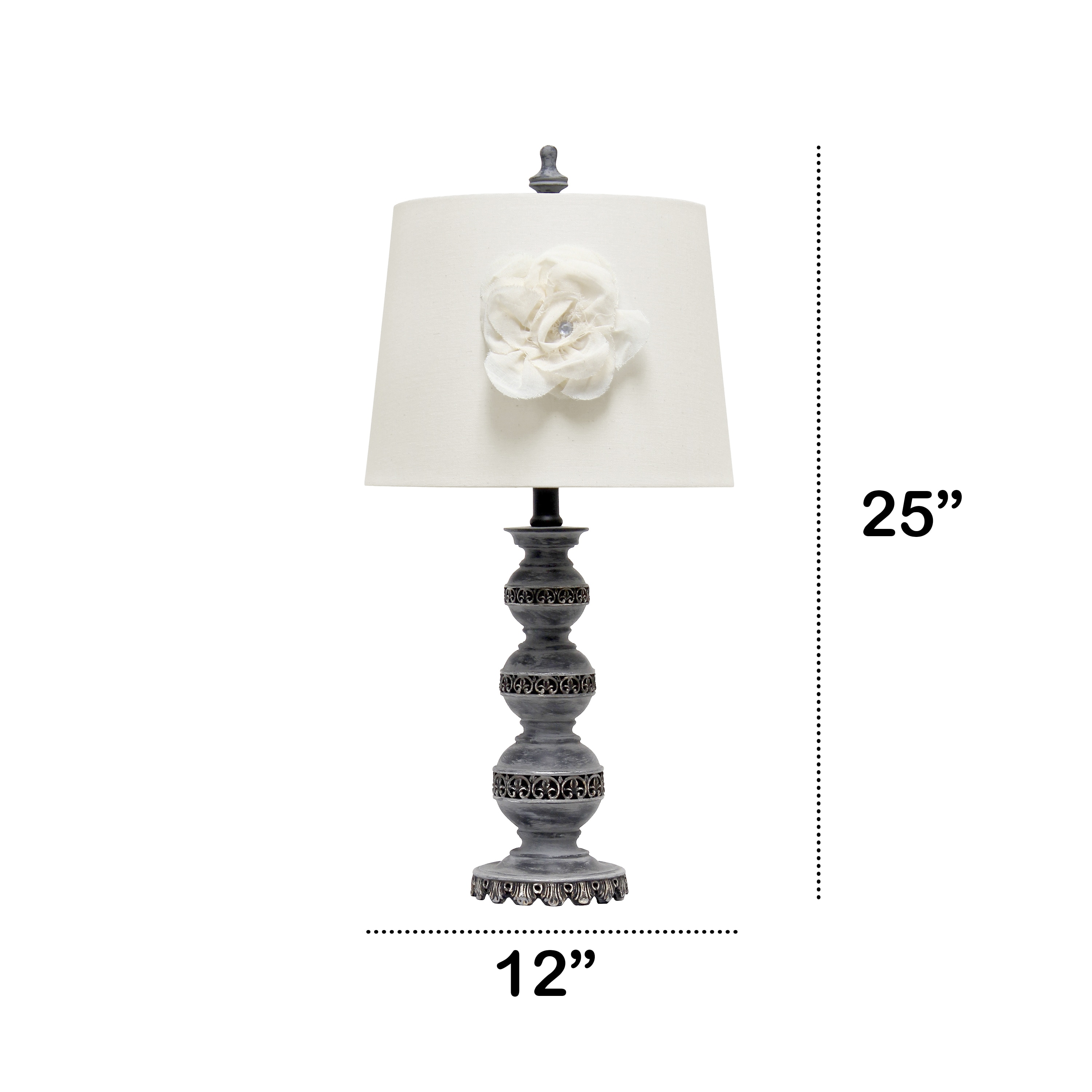 Lalia Home LHT-4023-WH Table-Lamps - View #3