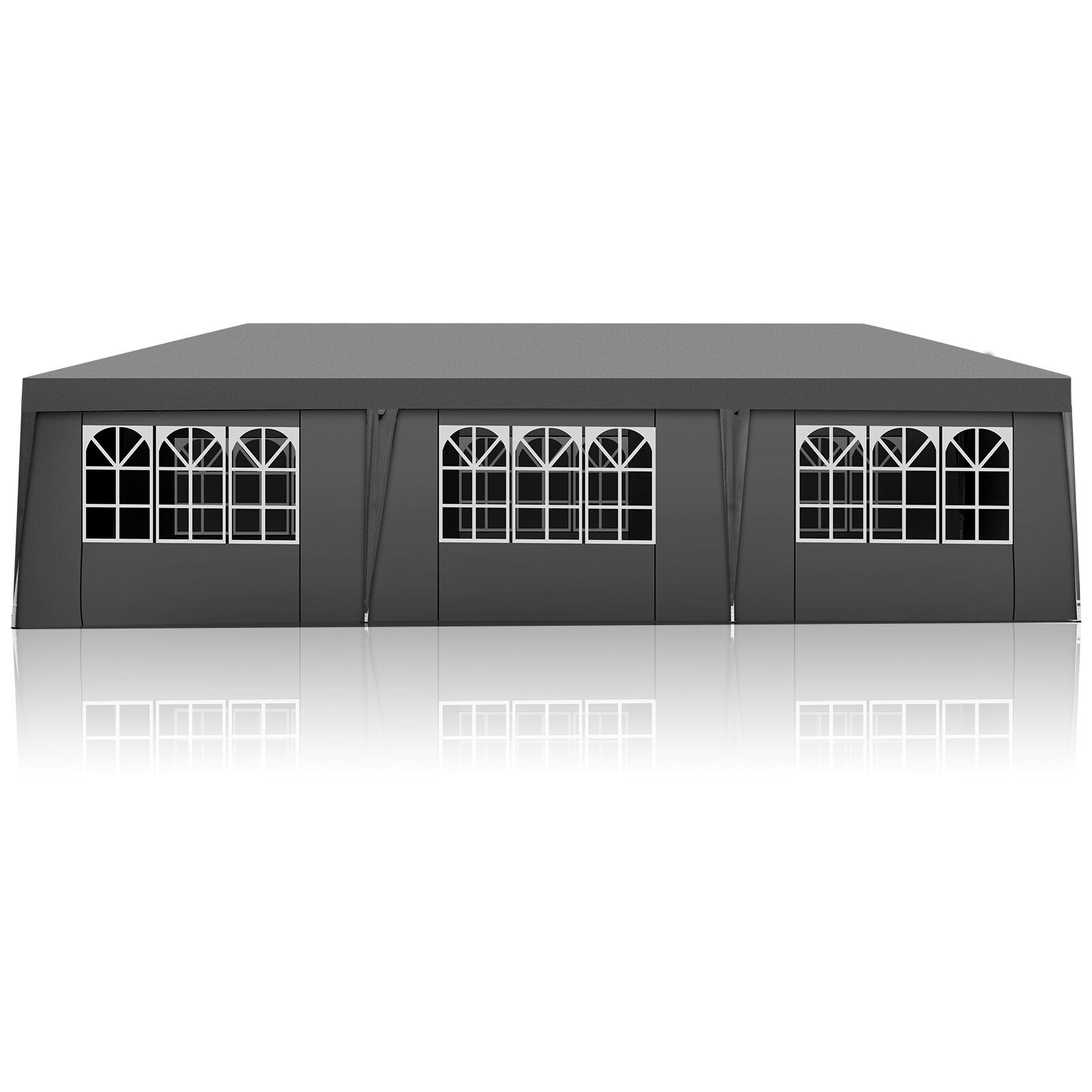 Outopee 30-ft x 10-ft Rectangle Grey Pop-up Canopy