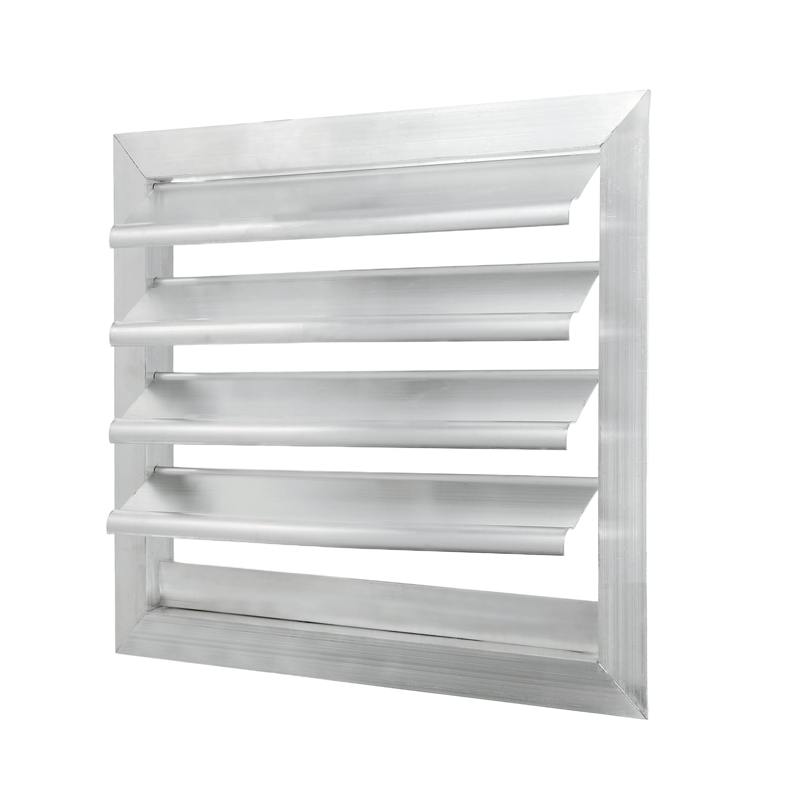 PATIKIL 10x10inch Aluminum Vent Cover Louver Shutter Exhaust Fan Louvered Vent Automatic Gravity Square Grill Self-Closing Vent Cover for Greenhouse Industrial Exhaust HVAC System