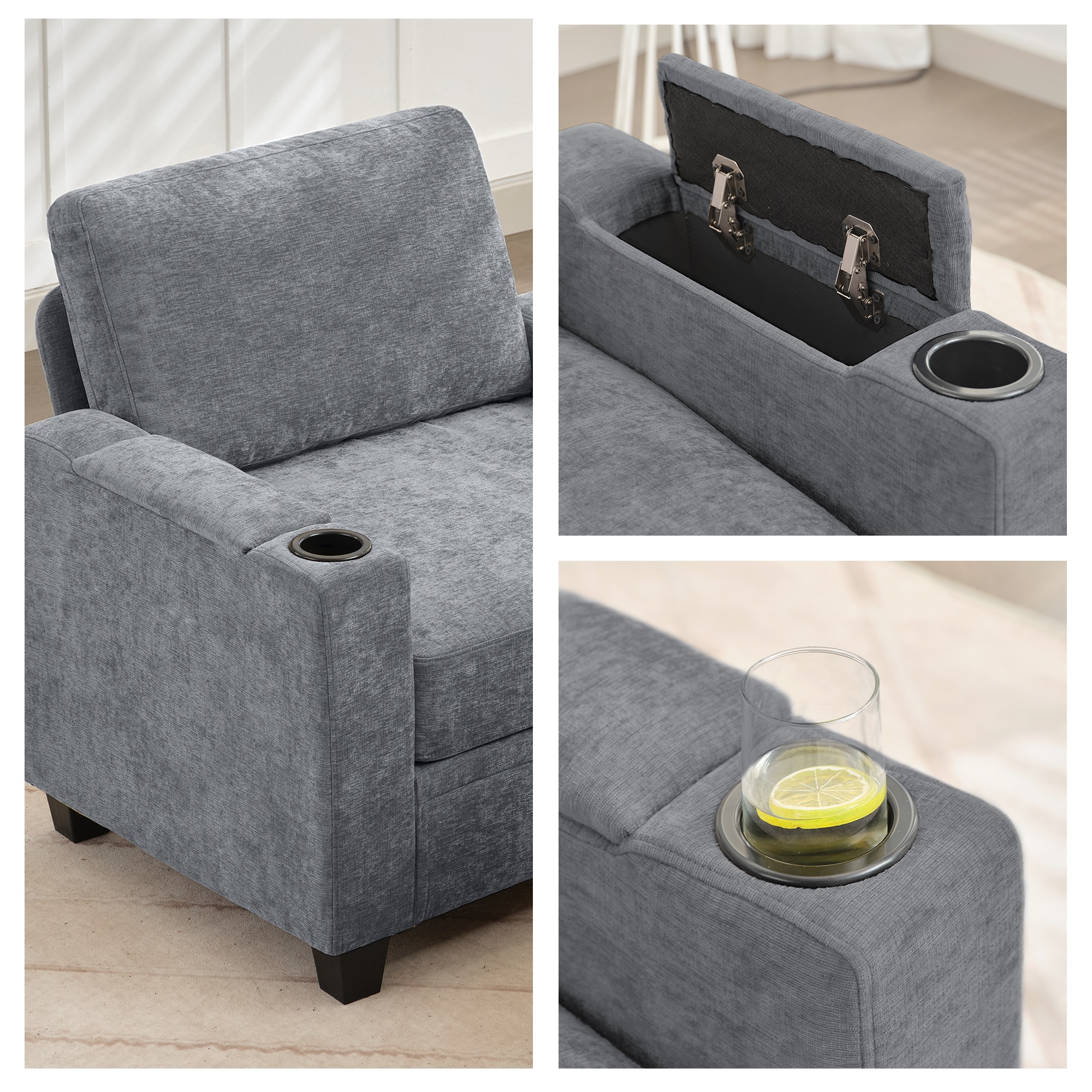 JEAREY 10FXBRT+LED-NA Sofas-Loveseats - View #3