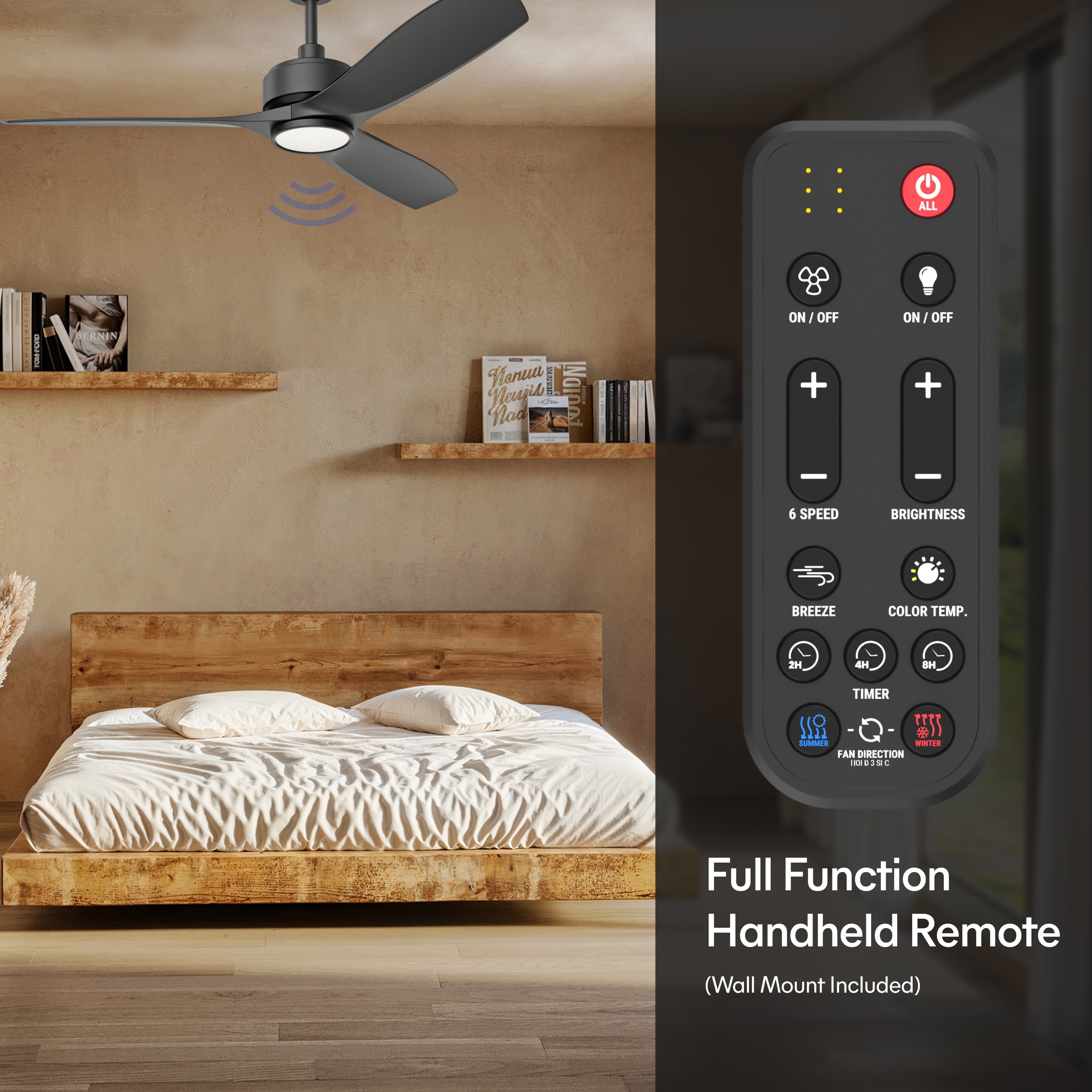 ALTITUDE BOCA2-52-MBK-MBK-MTR Ceiling-Fans - View #7