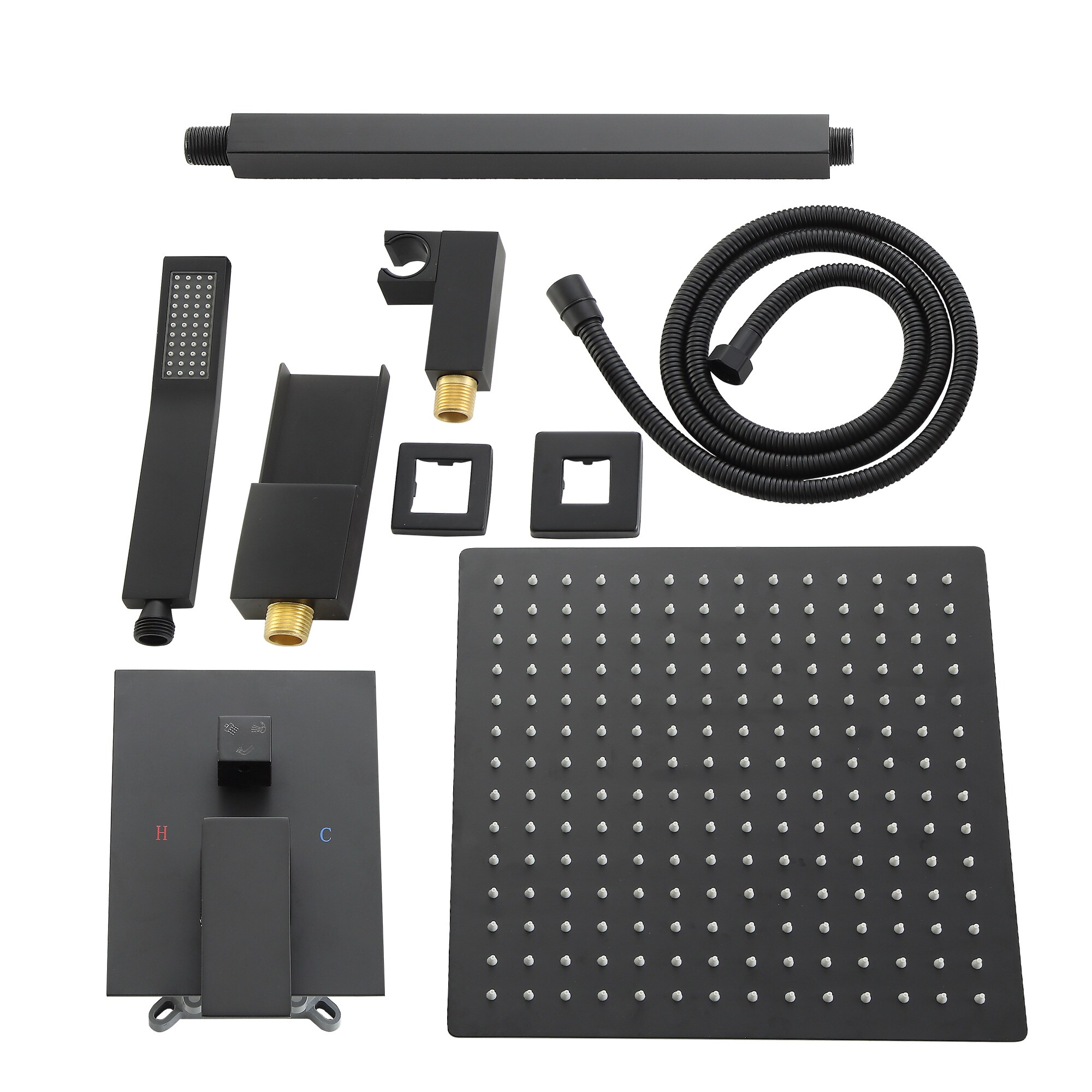 Clihome CL-019MB-SL Showerhead-Bar-Panels - View #6