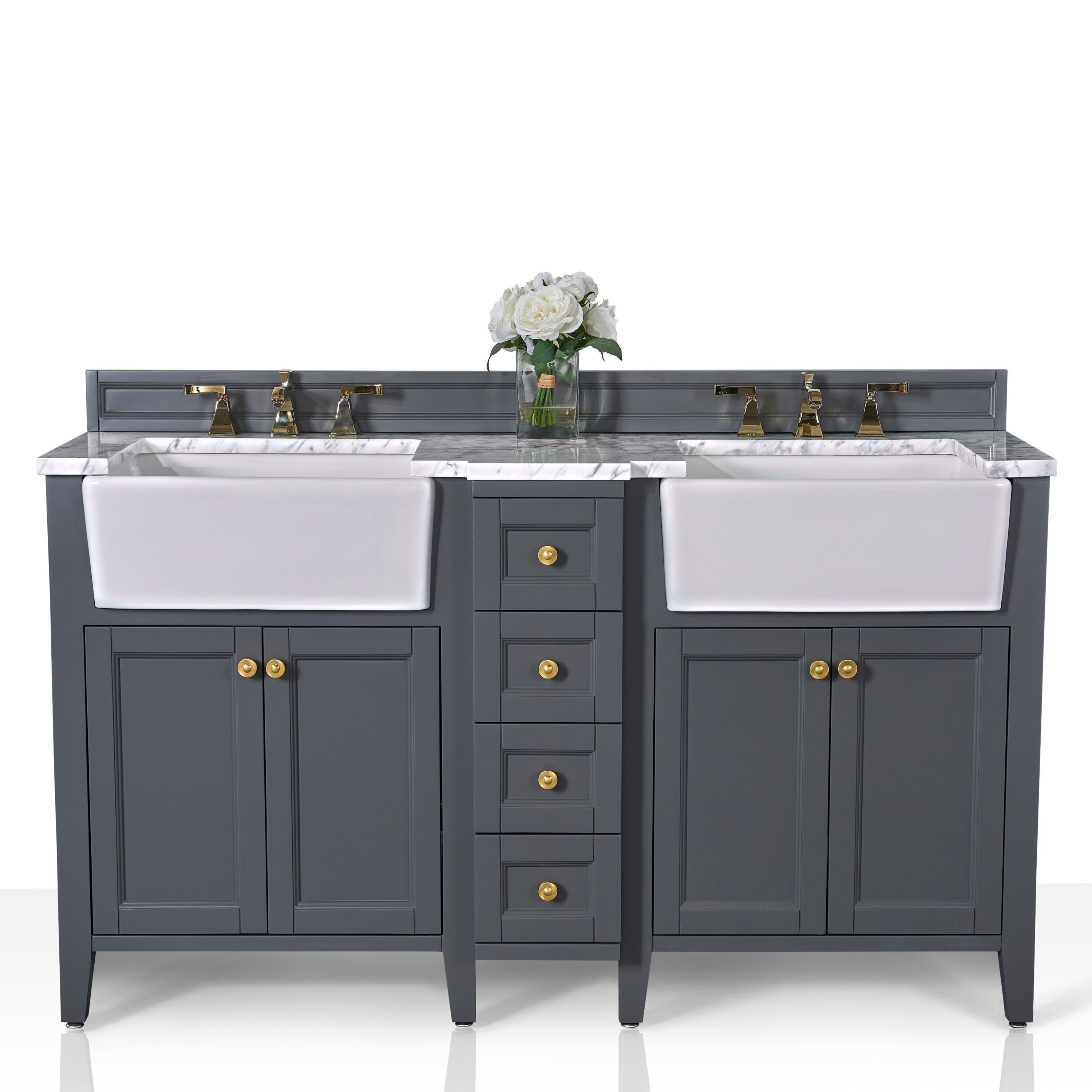 Ancerre Designs VTSADELINE60SGCWGD Bath-Vanity-Combo - View #3