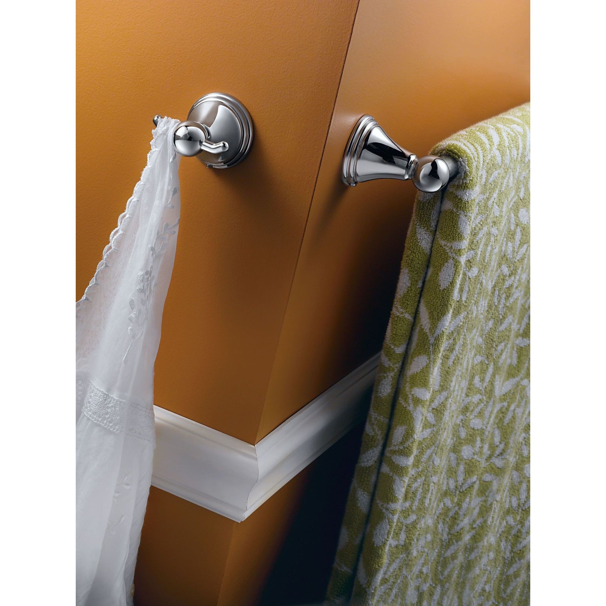 Moen Preston Chrome Double-Hook Wall Mount Towel Hook in the Towel ...