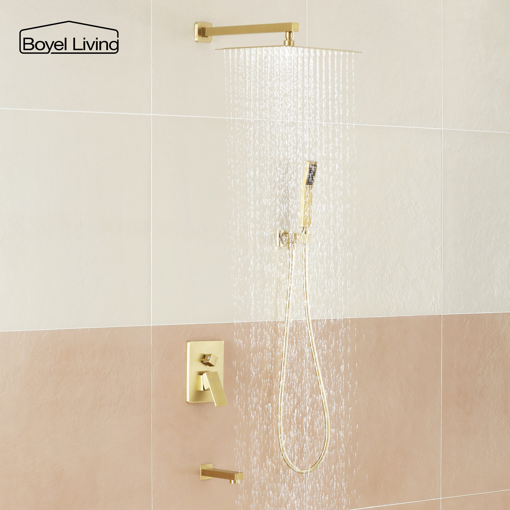 Clihome MS-A3801-12BG Showerhead-Bar-Panels - View #4