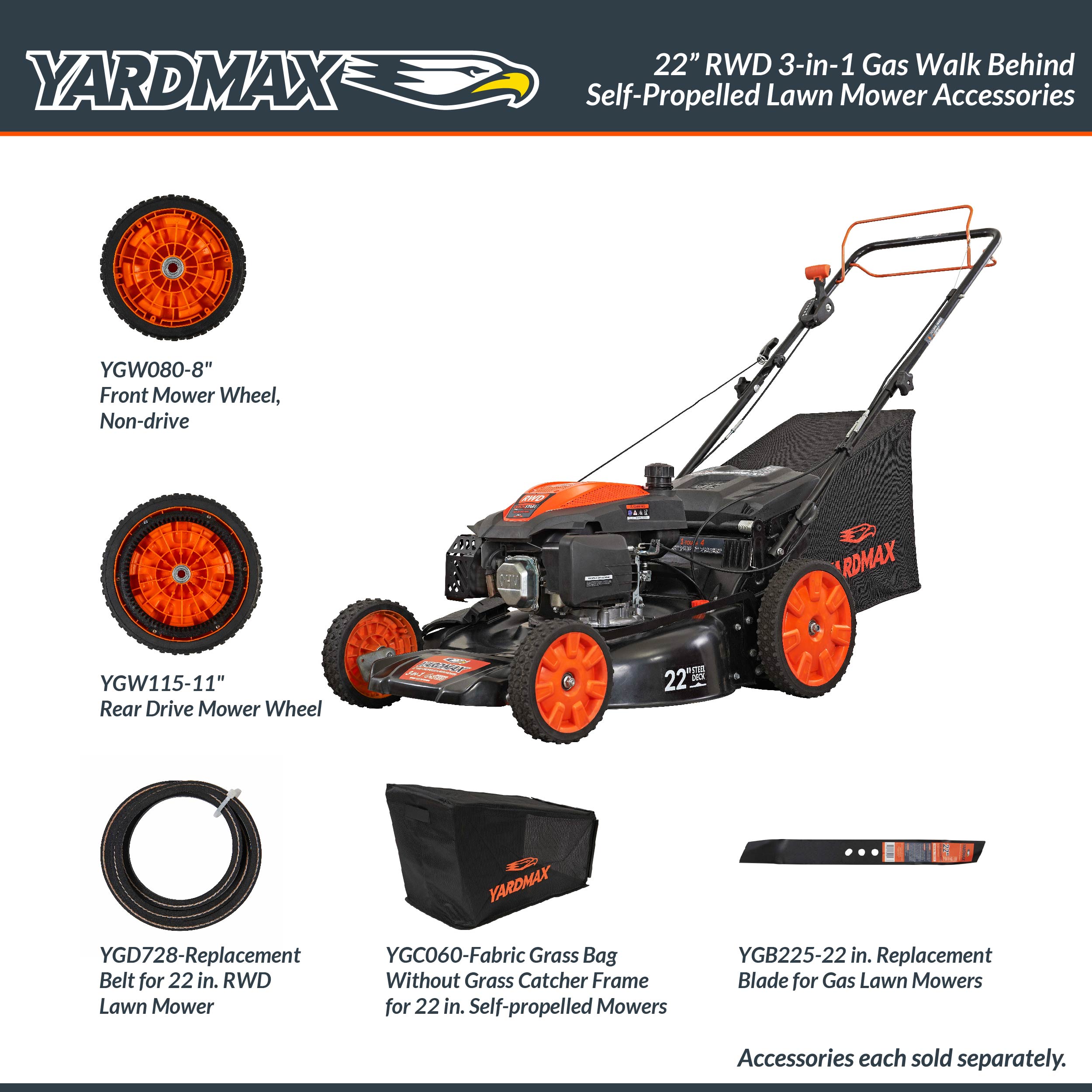YARDMAX YG2760 Gas-Walk-Behind-Mowers - View #5