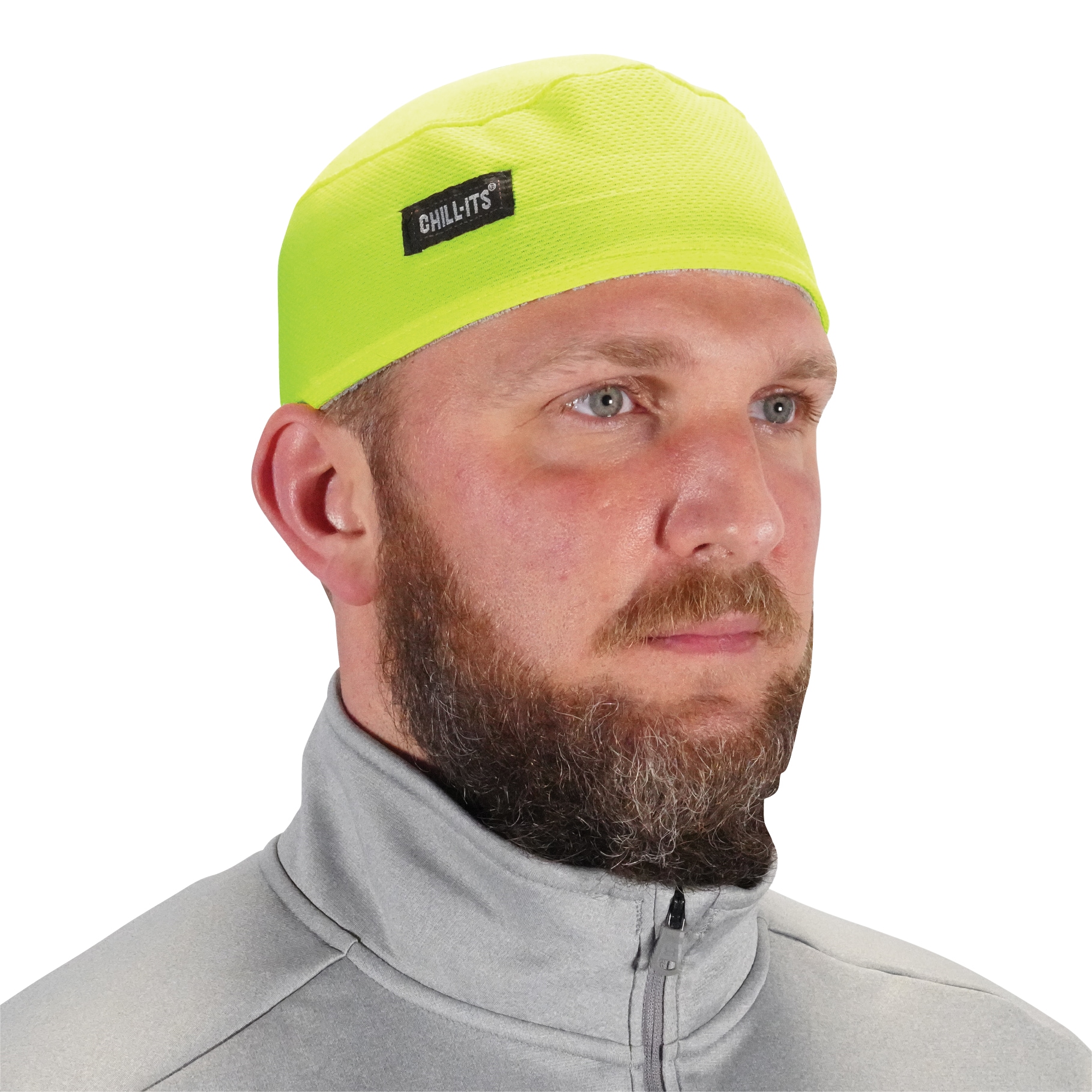 Chill-Its Adult Unisex Lime Synthetic Cooling Hat in the Hats