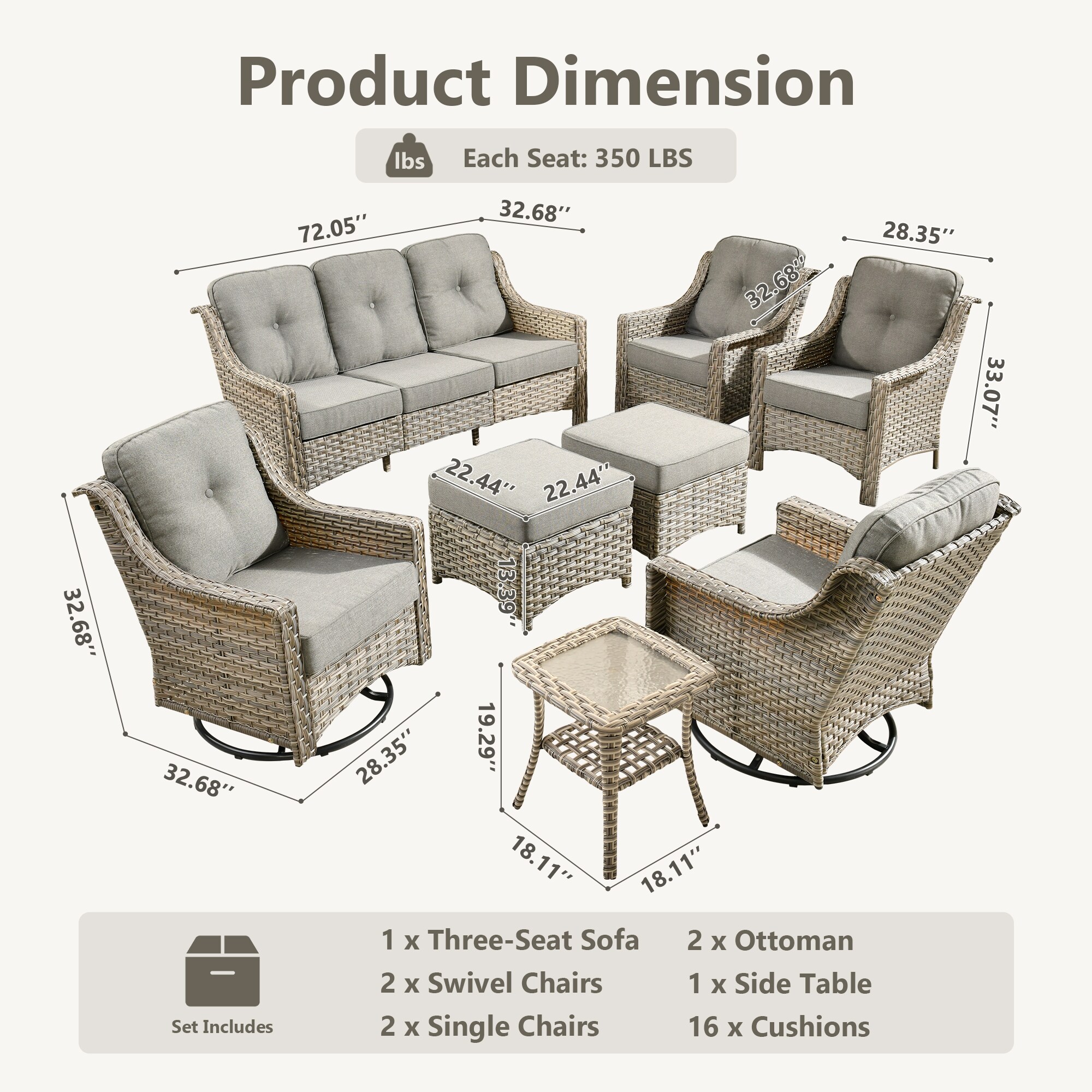 ALTRIGUS 6L-YZPAD208-AL Patio-Conversation-Sets - View #3