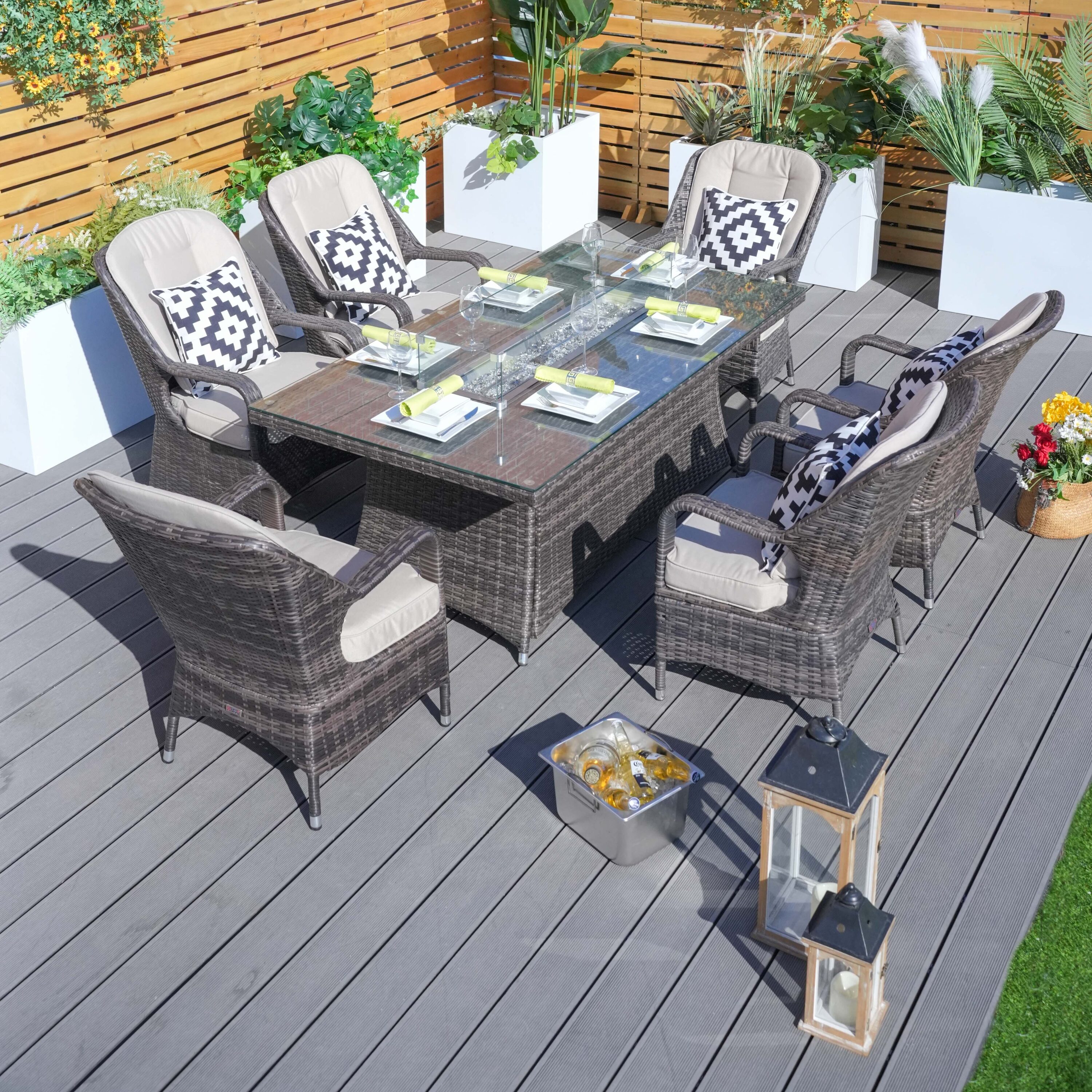 Direct Wicker DWG-1106R-BR Patio-Dining-Sets - View #7