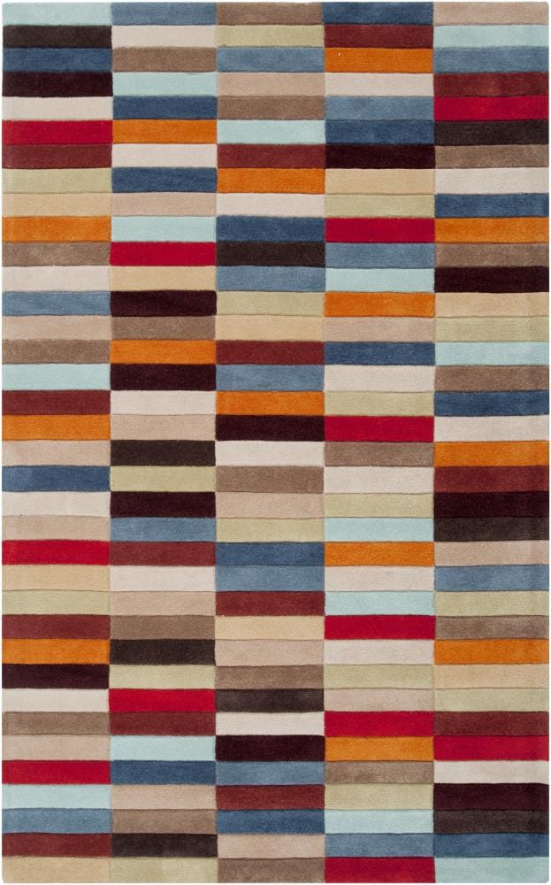 Surya COS9092-913 Cosmopolitan 9 X 13 (ft) Red Indoor Geometric Mid-century Modern Area Rug