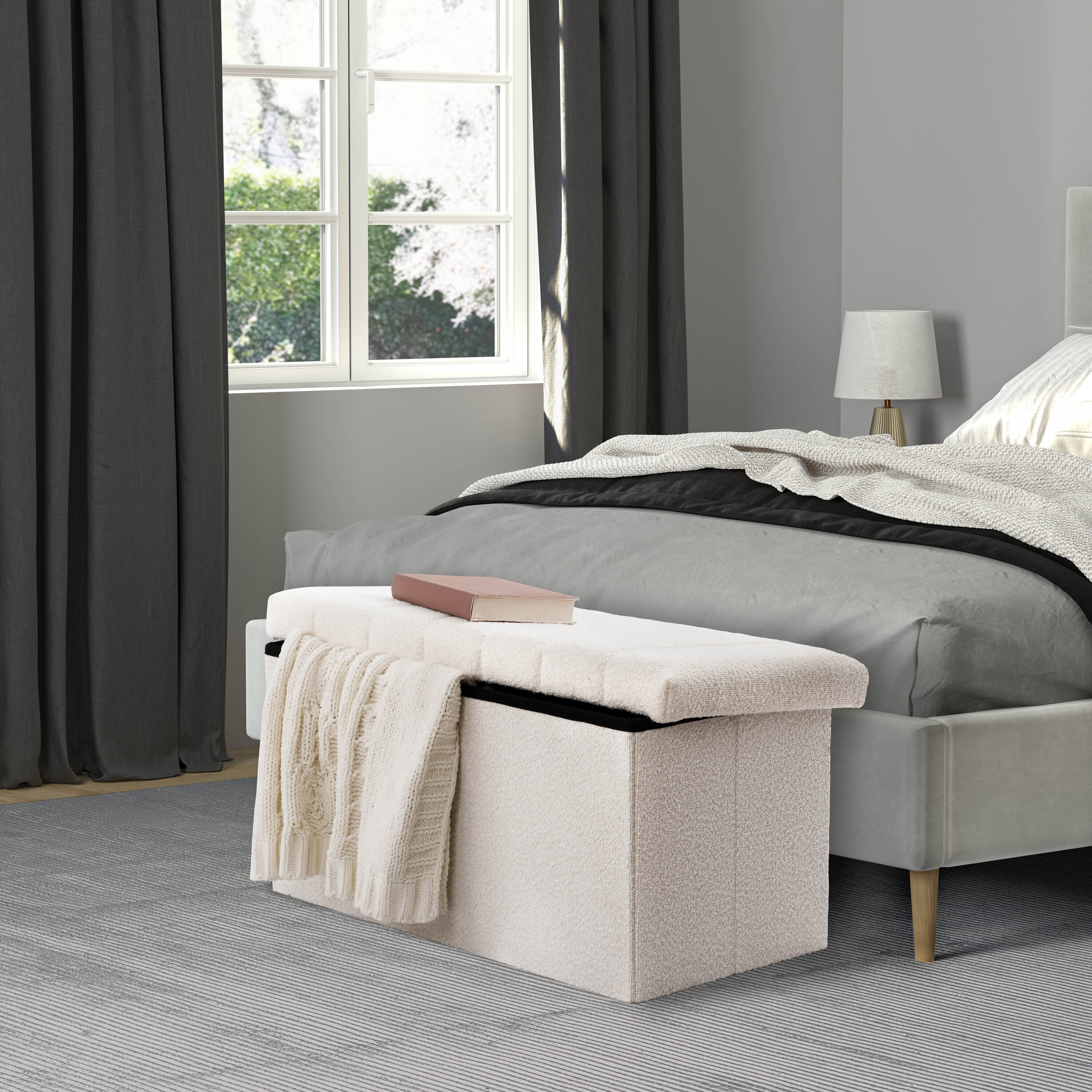 Seville Classics STR30253 Indoor-Ottomans - View #6