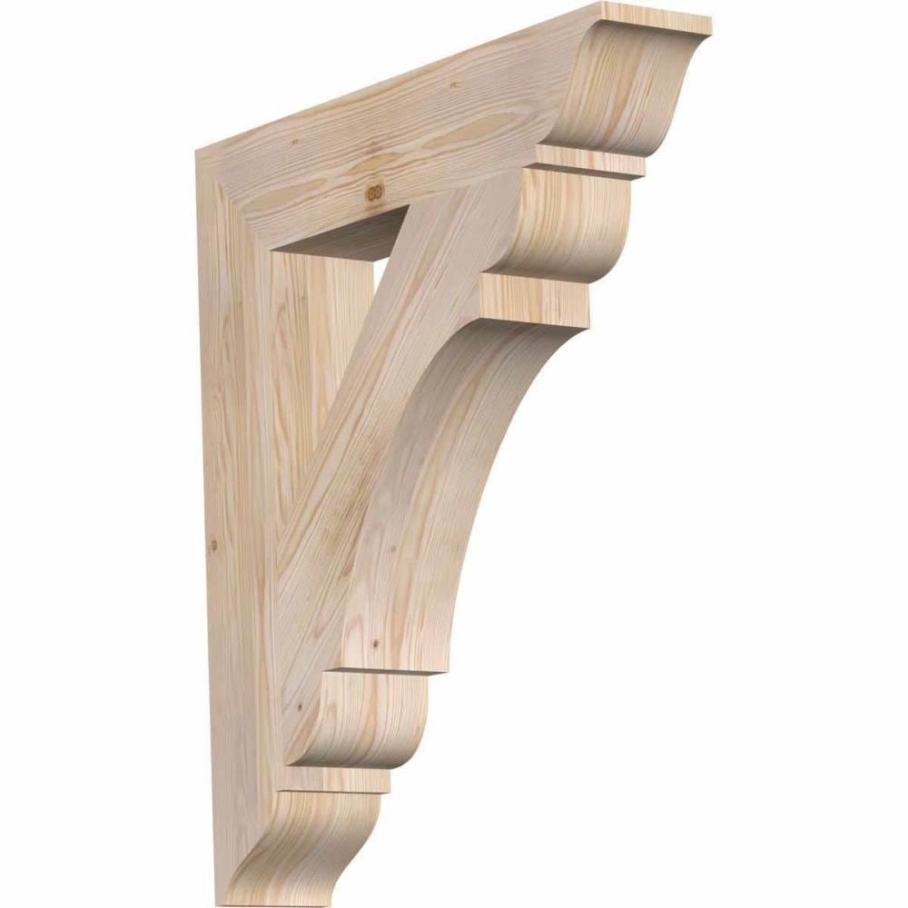 Ekena Millwork BKT06X30X34OLY01SDF Olympic traditional smooth 5-1/2-in x 30-in x 34-in Douglas fir Brown Wood Standard bracket